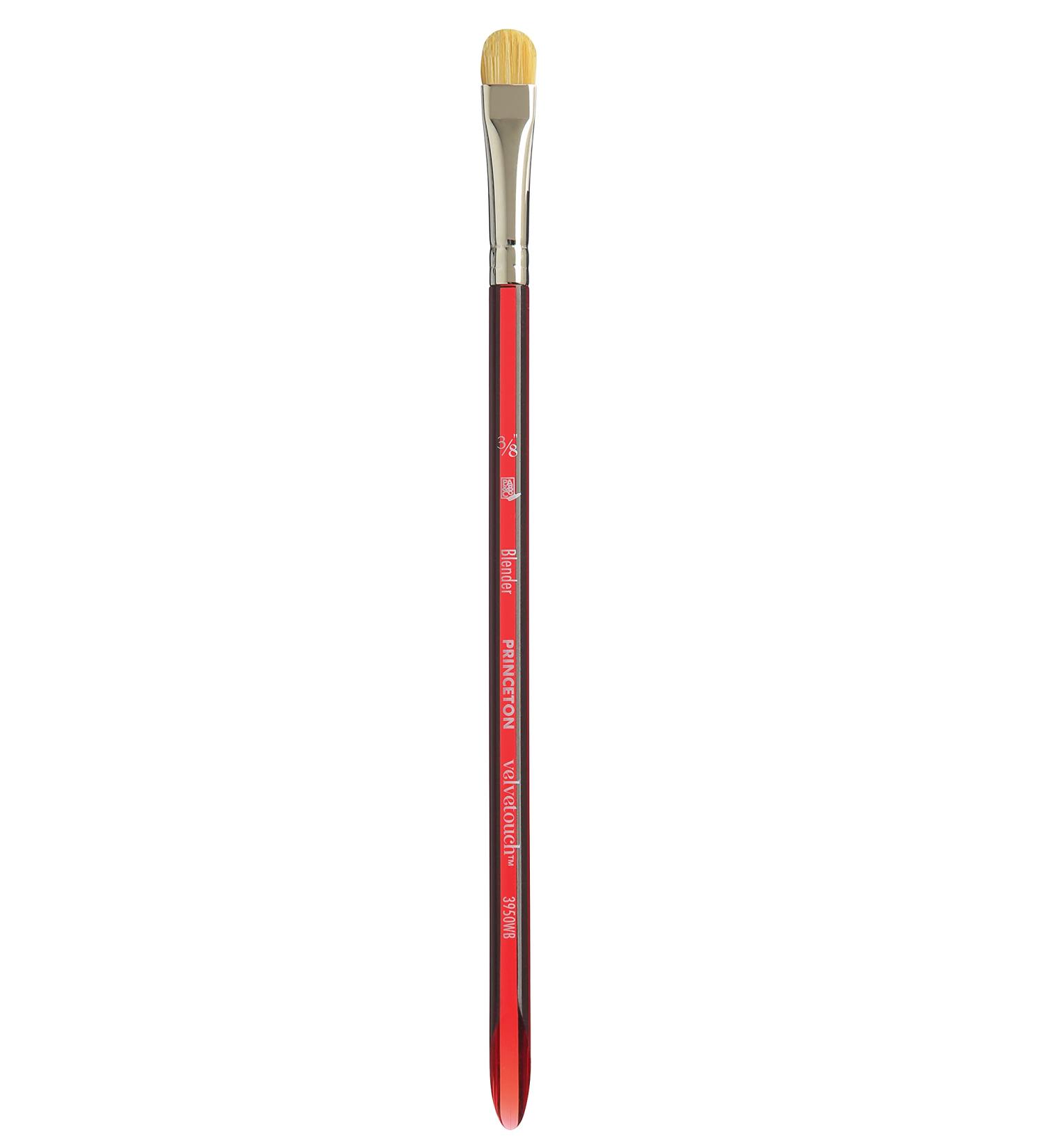 Princeton Velvetouch Series 3950 Paint Brush - 3/8 Inch Blender for Acrylic, Oil, and Watercolor - Buy Online on GoSupps.com