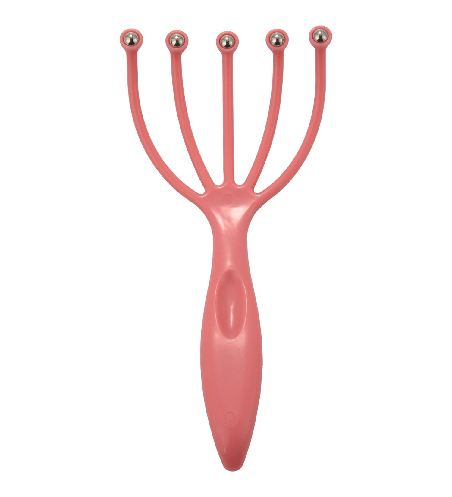 Coserori Handheld Five Finger Claw Steel Massage Device - Head Skin & Neck Relaxation - Pink | International Shipping - Buy Online on GoSupps.com