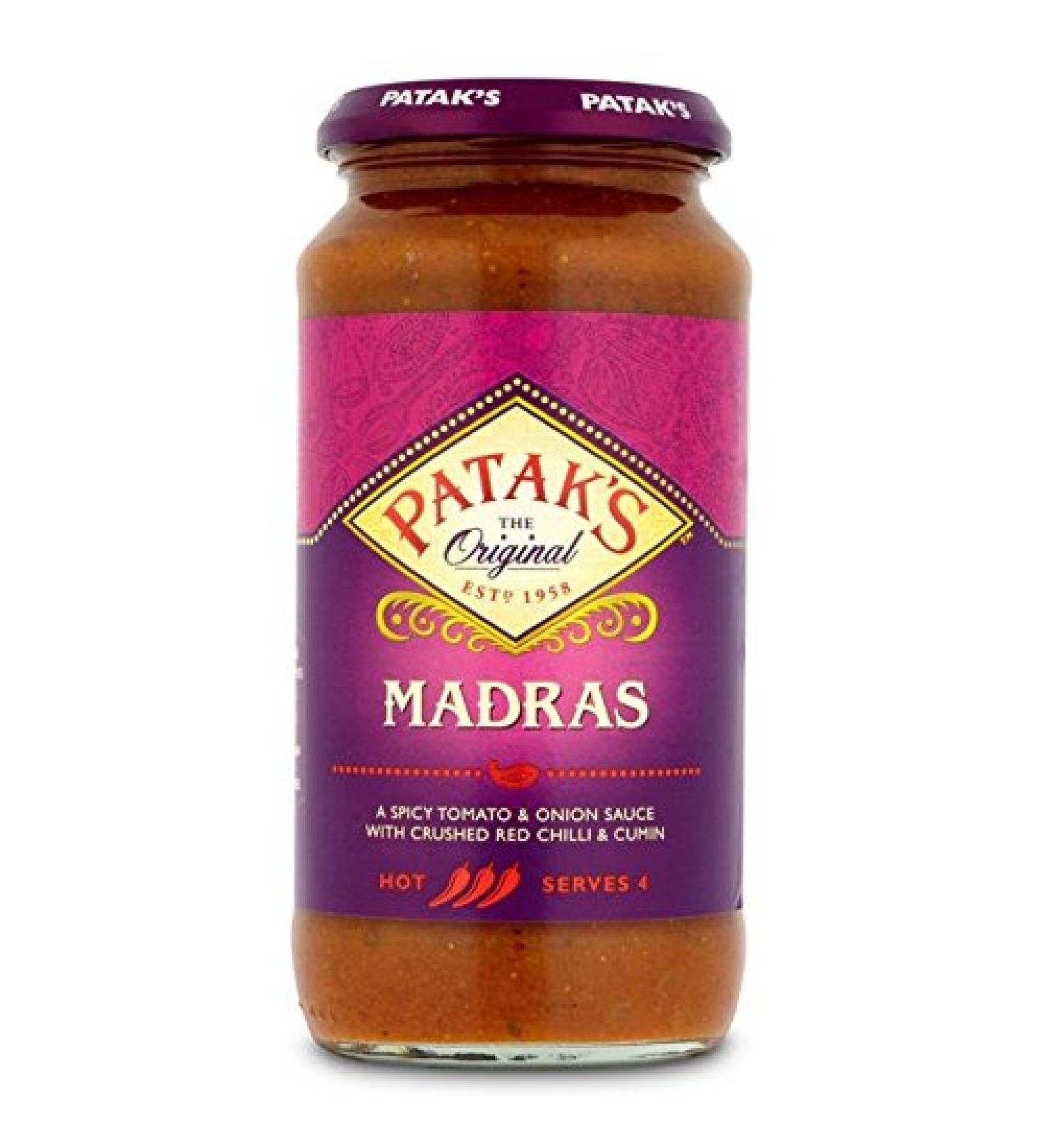 Patak's Original Madras Curry Paste (Cumin & Chile) Medium - 10 oz by Patak's