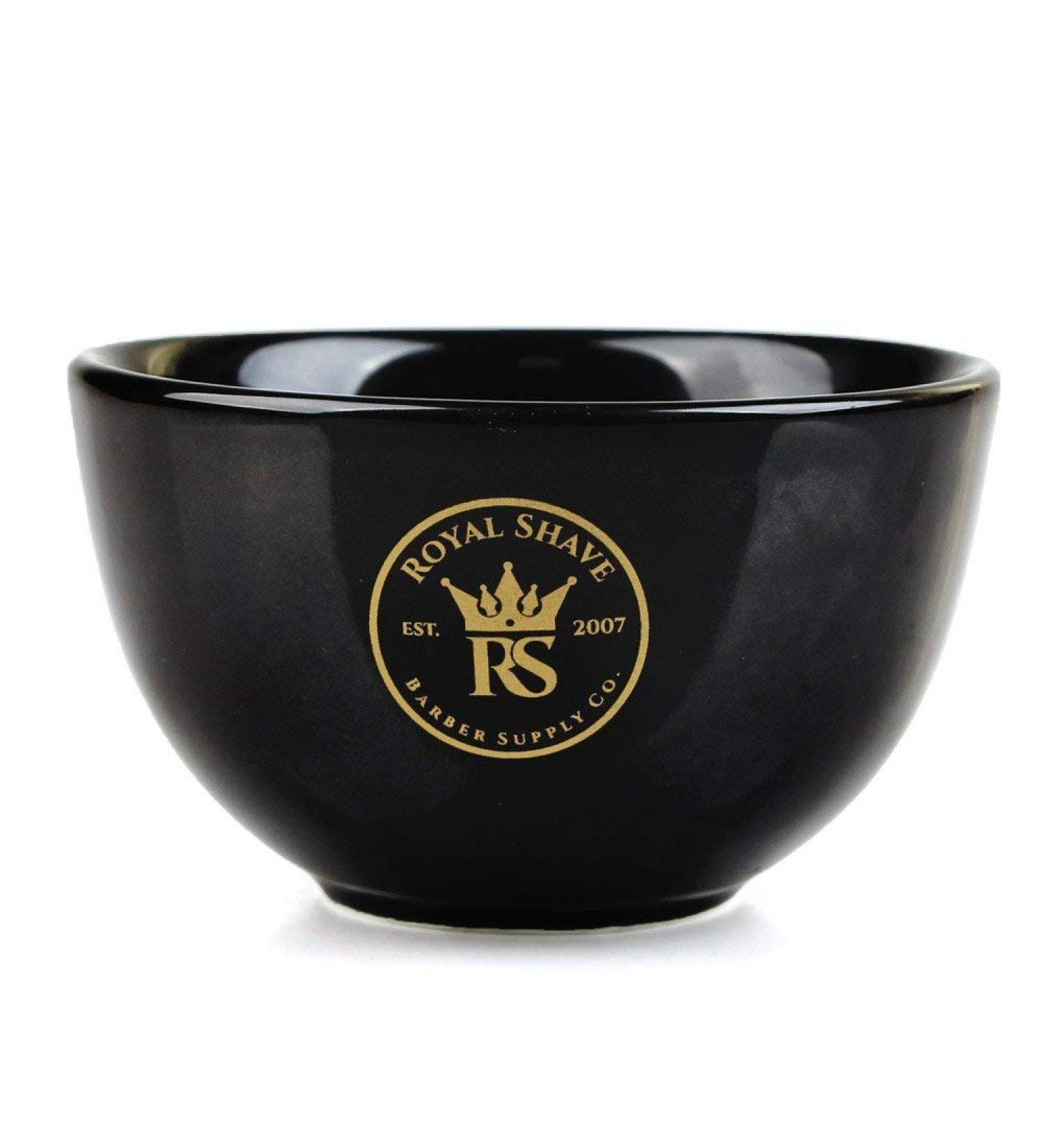 RoyalShave Ceramic Shaving Bowl - Black Mug for Shave Soaps - Buy Online on GoSupps.com