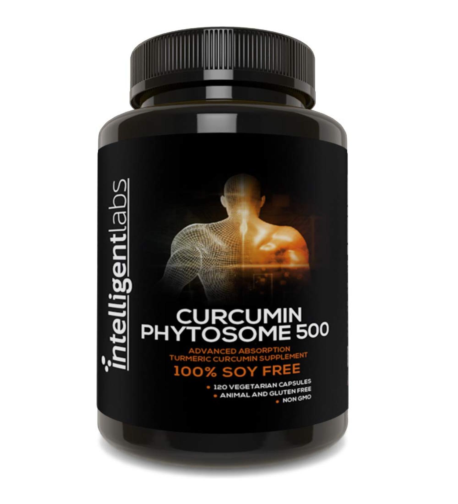 Intelligent Labs Meriva Curcumin Phytosome - 500mg Complex, 2900% Better Absorption, 120 Capsules - Soy Free - Buy Online on GoSupps.com