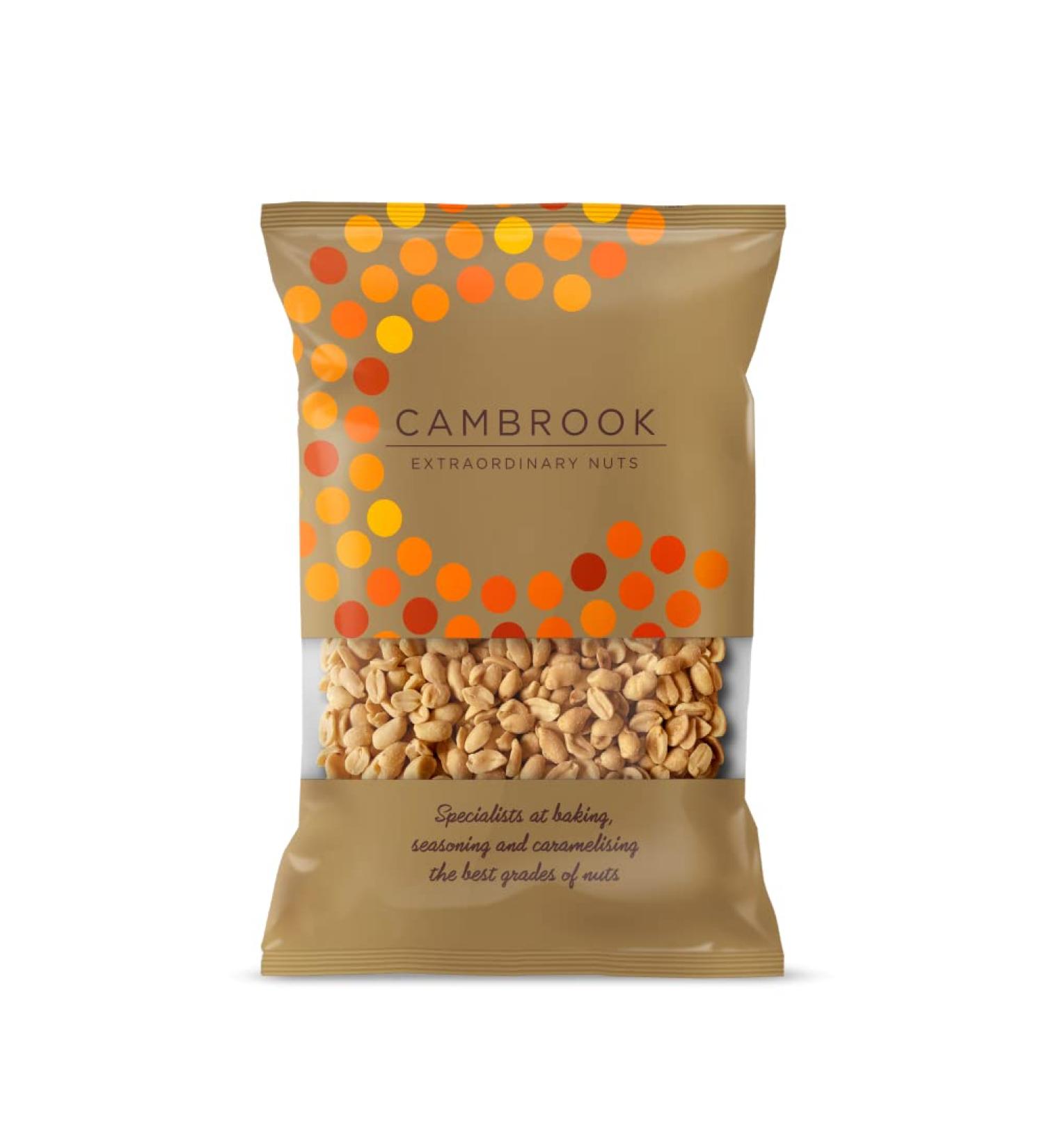 Cambrook Baked & Salted Peanuts 1kg Bag - Premium Quality Gluten Free Vegan Nuts - Buy Online on GoSupps.com