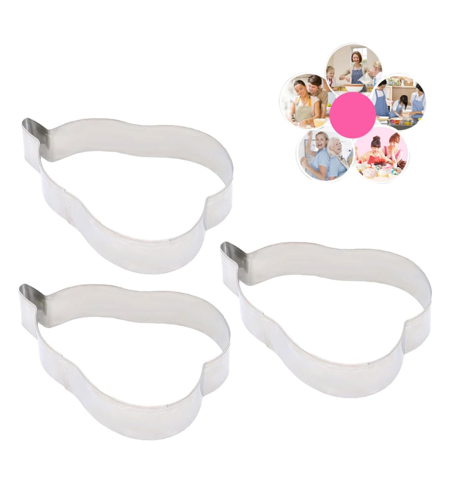 OUNONA 3 Pcs Cake Baking Molds Fondant Molds Cake Mold Cookie Mold Gummy Molds Cutting Molds Chocolate Baking Molds Biscuit DIY Baking Molds Stainless Steel Molds Dessert Fudge - Buy Online on GoSupps.com