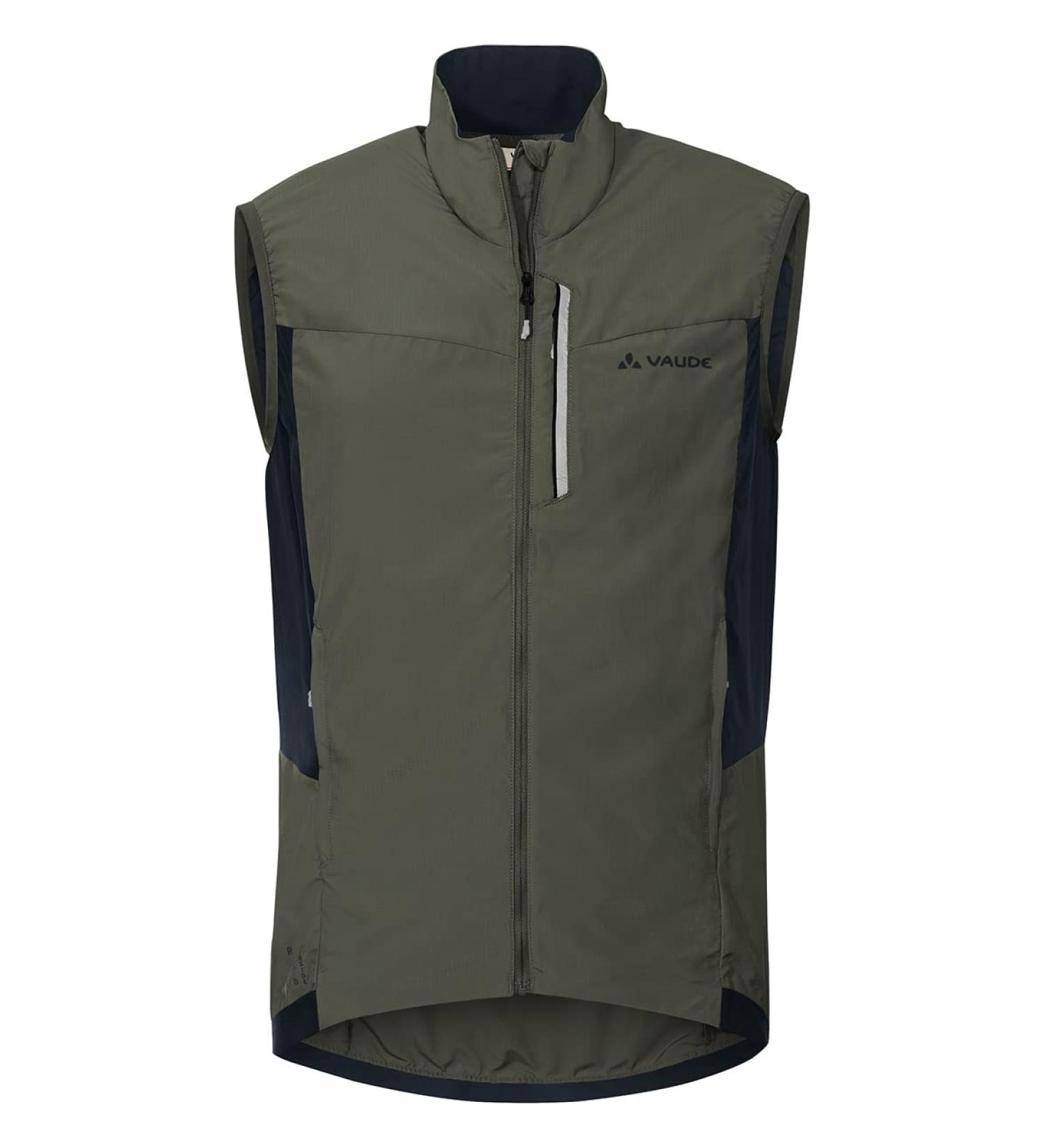 VAUDE Men's Kuro Air Vest XL - Lightweight Khaki Outdoor Vest for Hiking & Travel | International Shipping Available - Buy Online on GoSupps.com