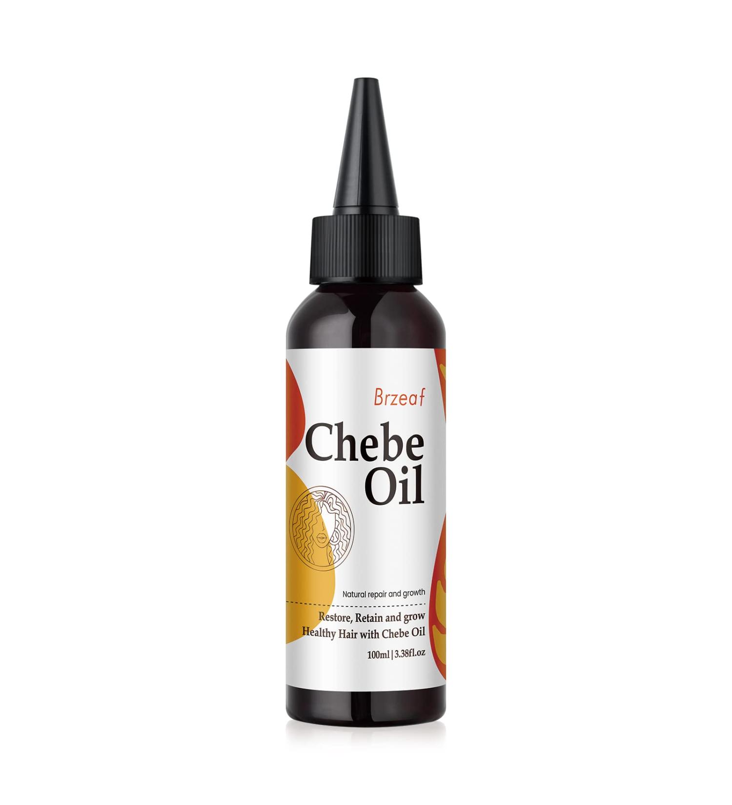 Brzeaf Natural Chebe Hair Oil - 3.38oz - Promotes Hair Growth, Prevents Breakage, Deep Conditioning - Buy Online on GoSupps.com