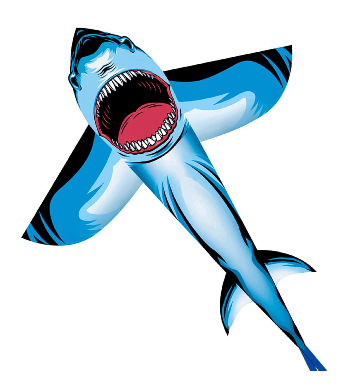 Shark Kite for Kids and Adults - Easy to Fly, 300 FT Kite Line Included - Buy Online on GoSupps.com