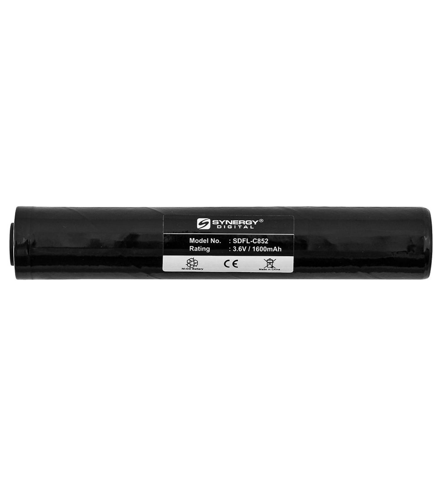 Synergy Digital Flashlight Battery for Streamlight STINGER LED - 3.6V 1600 mAh Ni-CD Ultra High Capacity - Buy Online on GoSupps.com