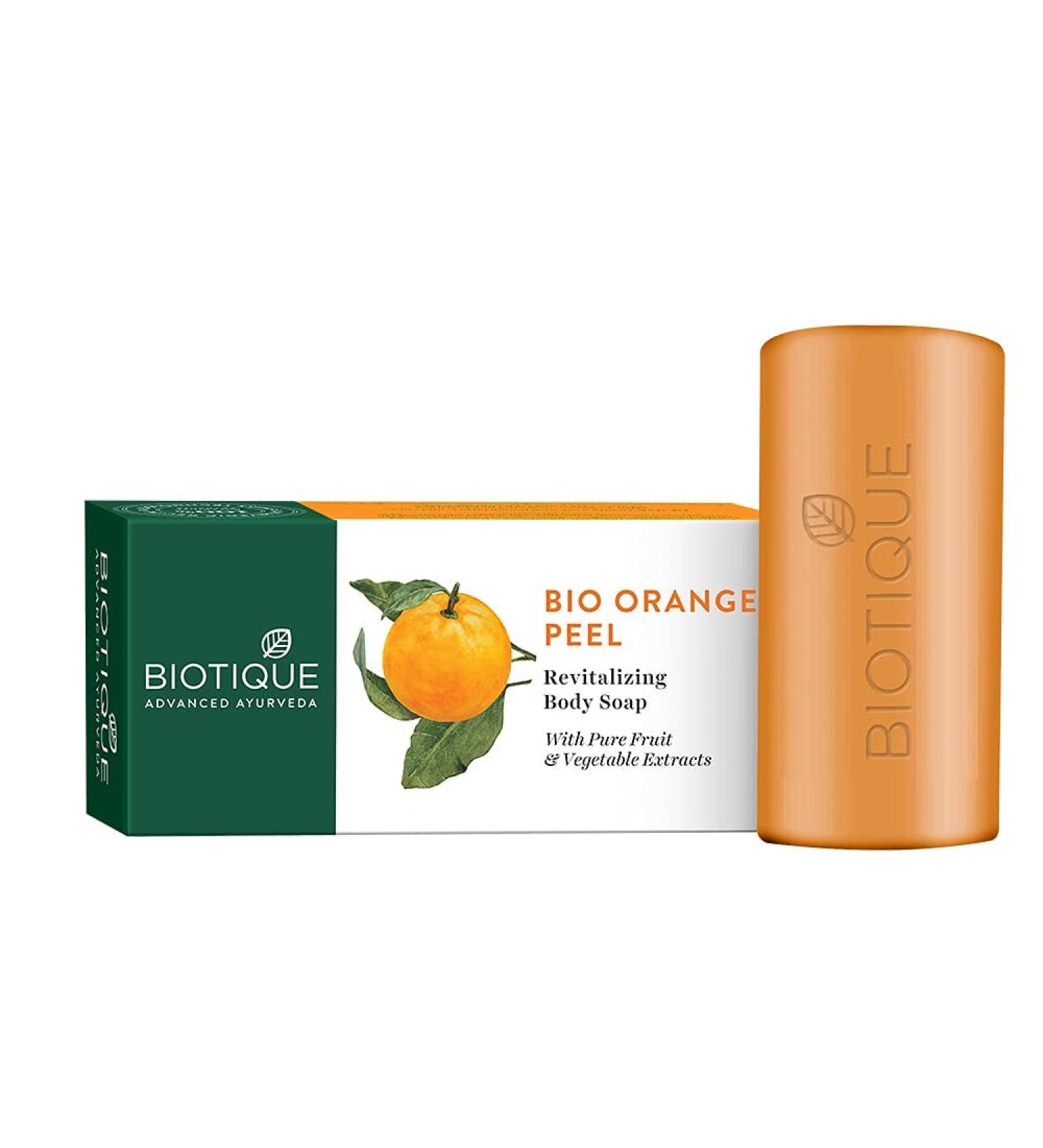 Bio_tique Bio Orange Peel Body Soap | Exfoliating & Revitalizing | 100% Botanical Extracts | Deep Cleansing for All Skin Types | 150g - Buy Online on GoSupps.com
