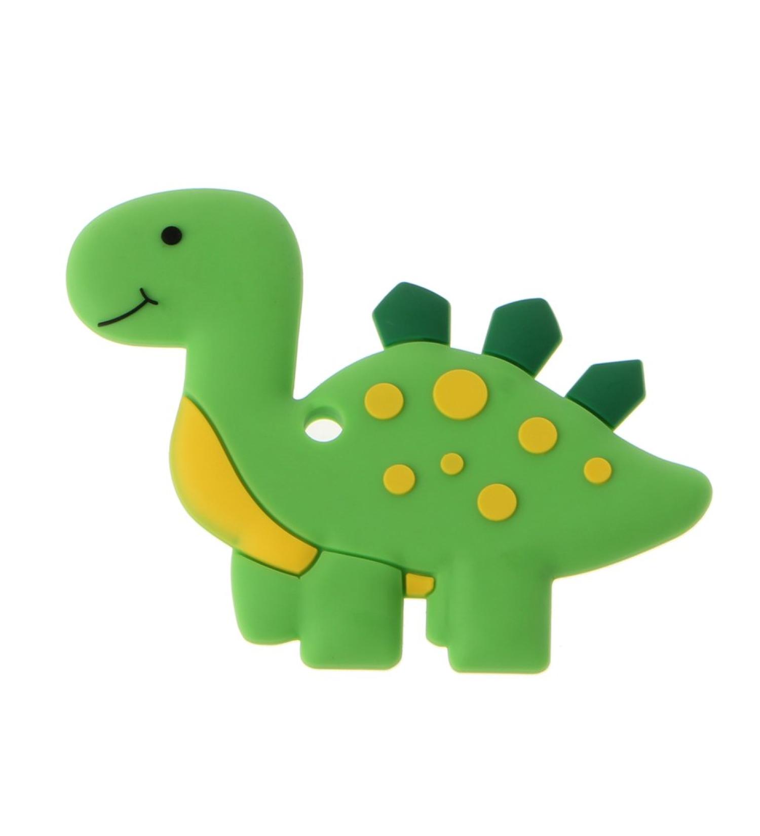 WOWOWO Dinosaur Baby Teether Necklace | BPA Free Silicone Chew Accessories for Safe Teething | International Shipping Available - Buy Online on GoSupps.com