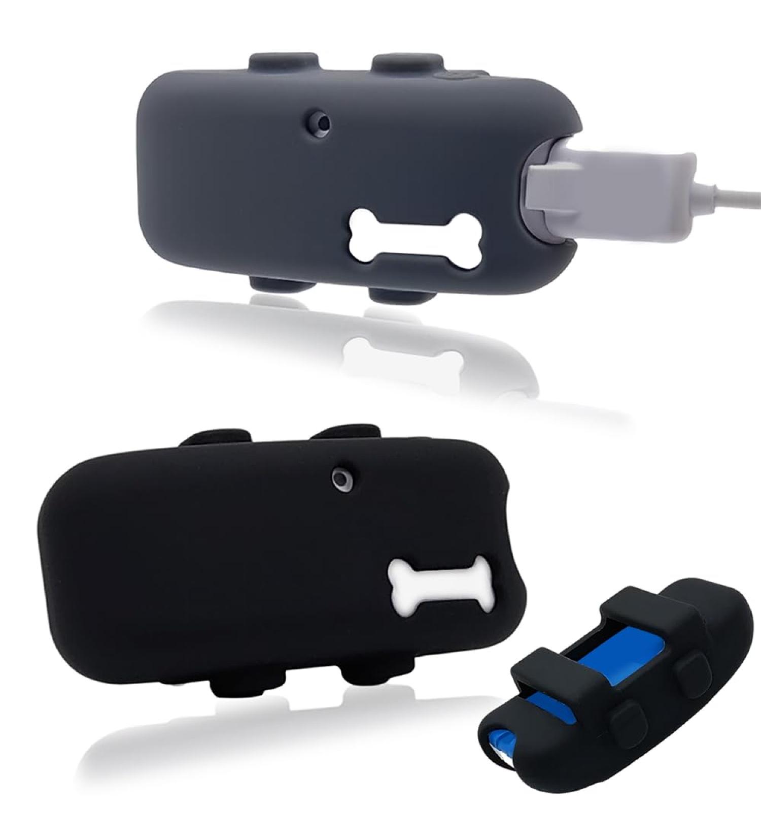 Silicone Cover for Tractive GPS Dog Tracker - Waterproof Rubber Accessories (2 Pack Black & Gray) - Durable Pet Collar Finder - Buy Online on GoSupps.com