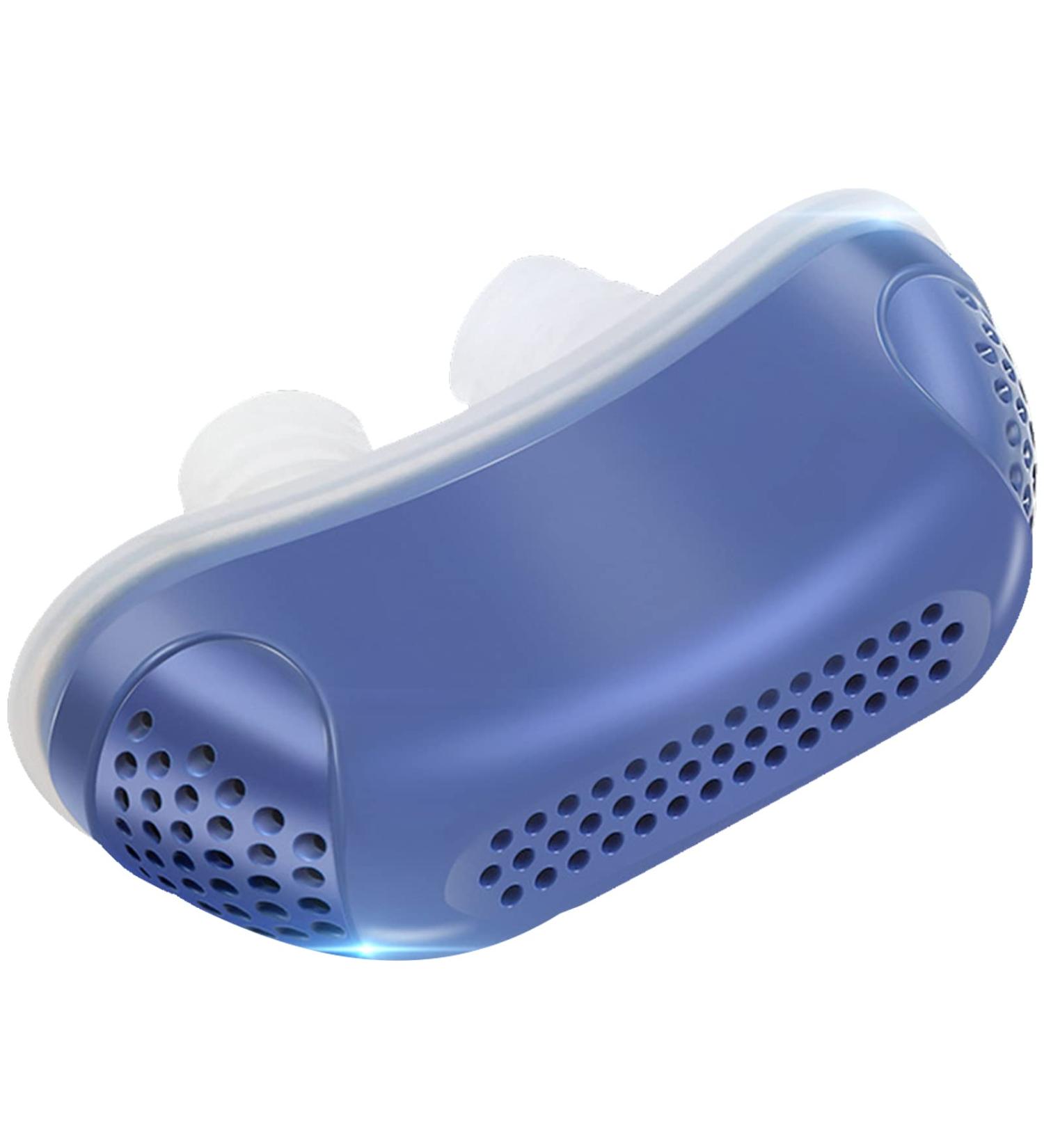 Smart Electric Anti Snoring Stopper | Adjustable Silicone Snore Aid | Blue, 55 x 40mm - Buy Online on GoSupps.com