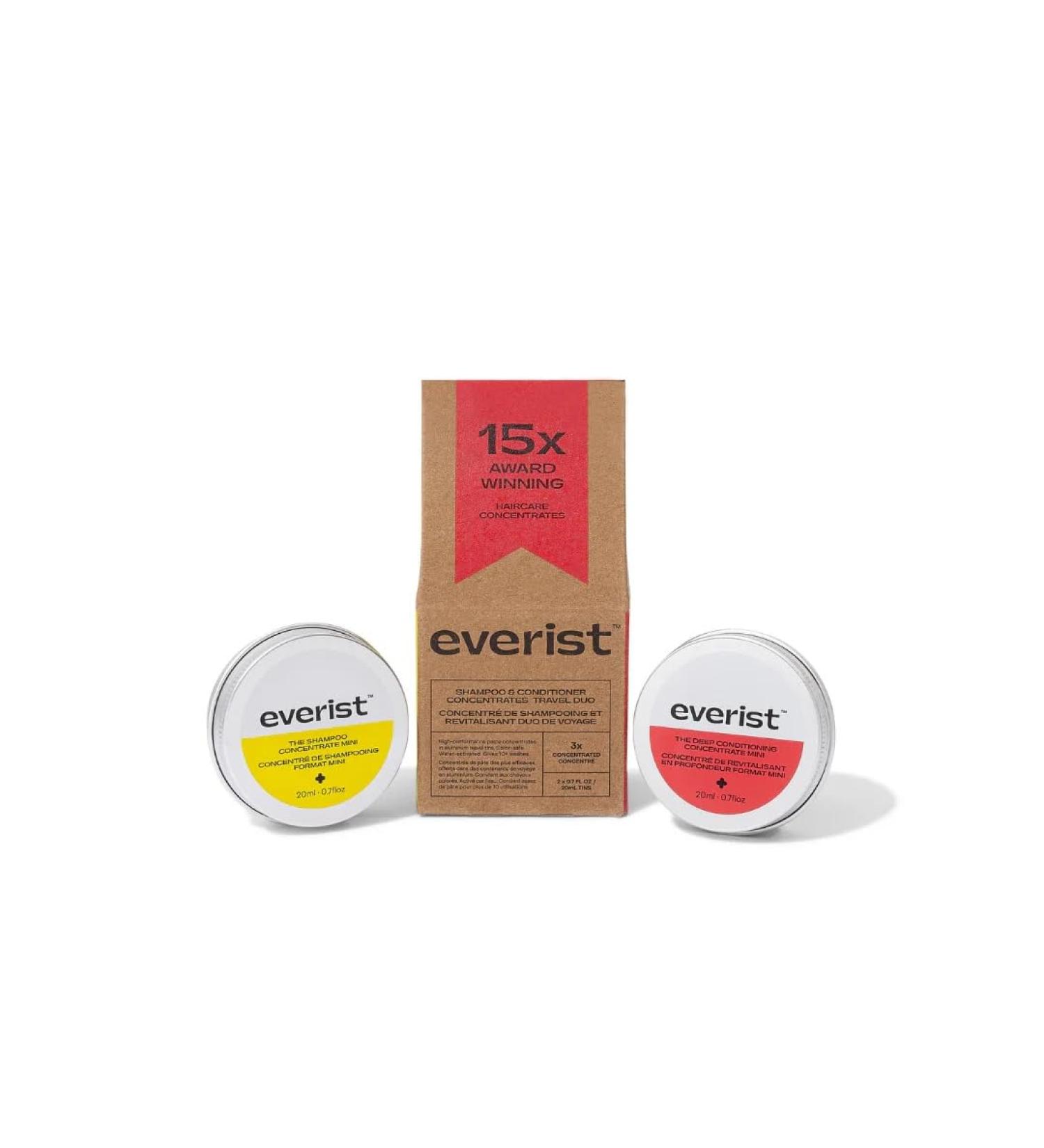 Haircare Travel Duo | Plant-Based Vegan Shampoo & Deep Conditioner Set for Hydrated Glossy Hair | Color-Safe 2x0.7 fl oz - Buy Online on GoSupps.com