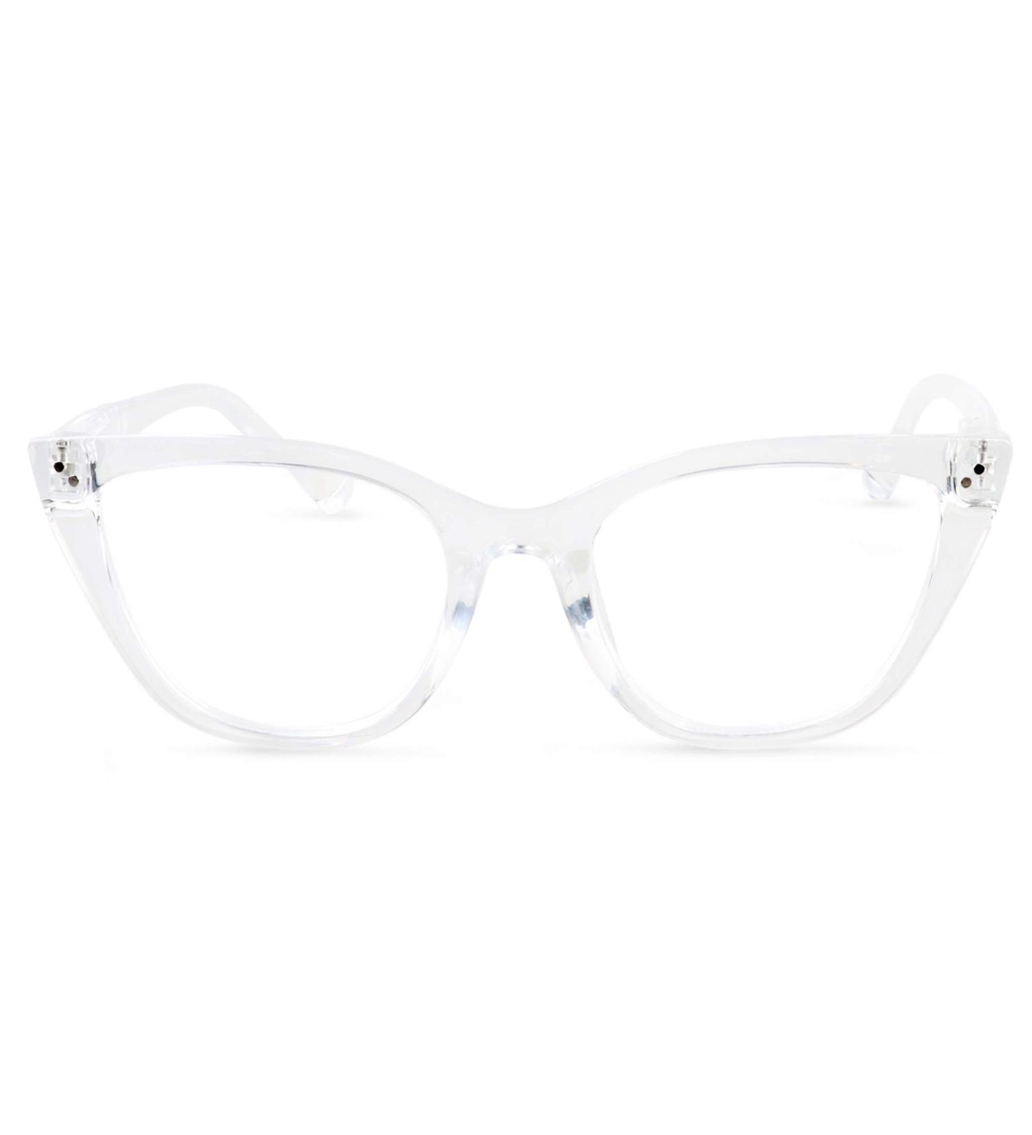 Stylish Full-Rimmed Cat Eye Reading Glasses - Non-Prescription Classic 1.0x Magnification Lens - International Shipping Available - Buy Online on GoSupps.com