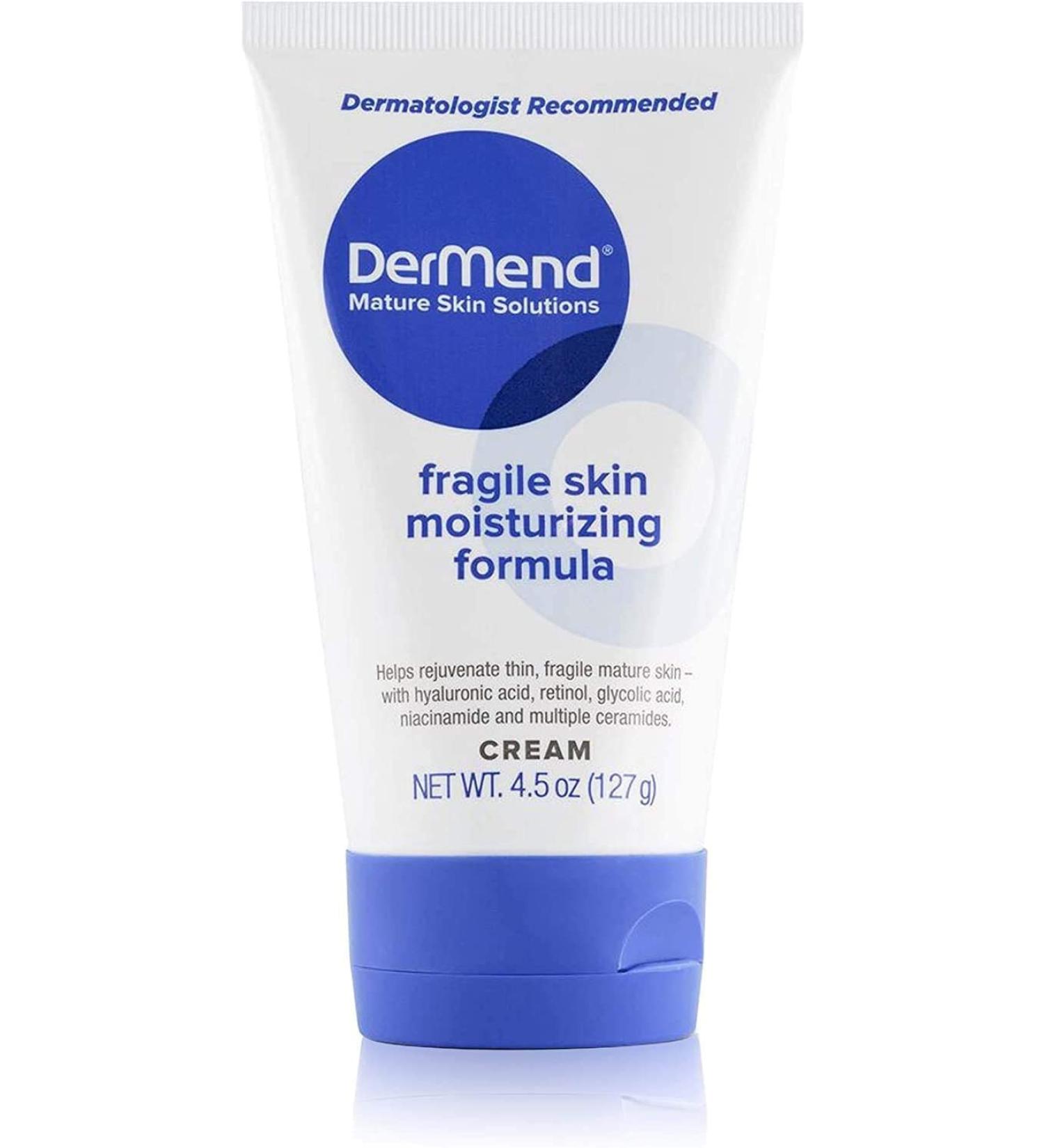 DerMend Fragile Skin Moisturizing Cream 4.5oz Tube - Pack of 2 | Hydrating Skin Treatment - Buy Online on GoSupps.com