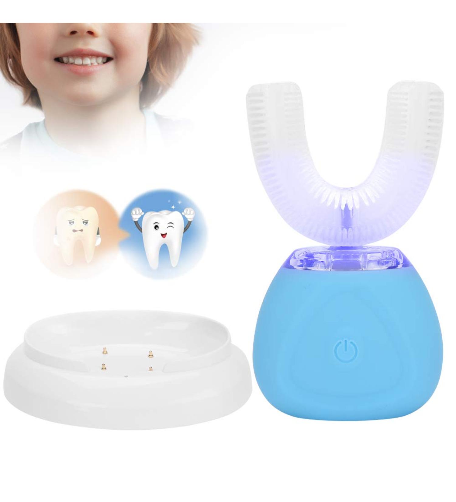 Automatic Ultrasound Toothbrush | 360 U-Shaped Electric Toothbrush for Adults & Kids | Silicone Whitening Technology - Buy Online on GoSupps.com