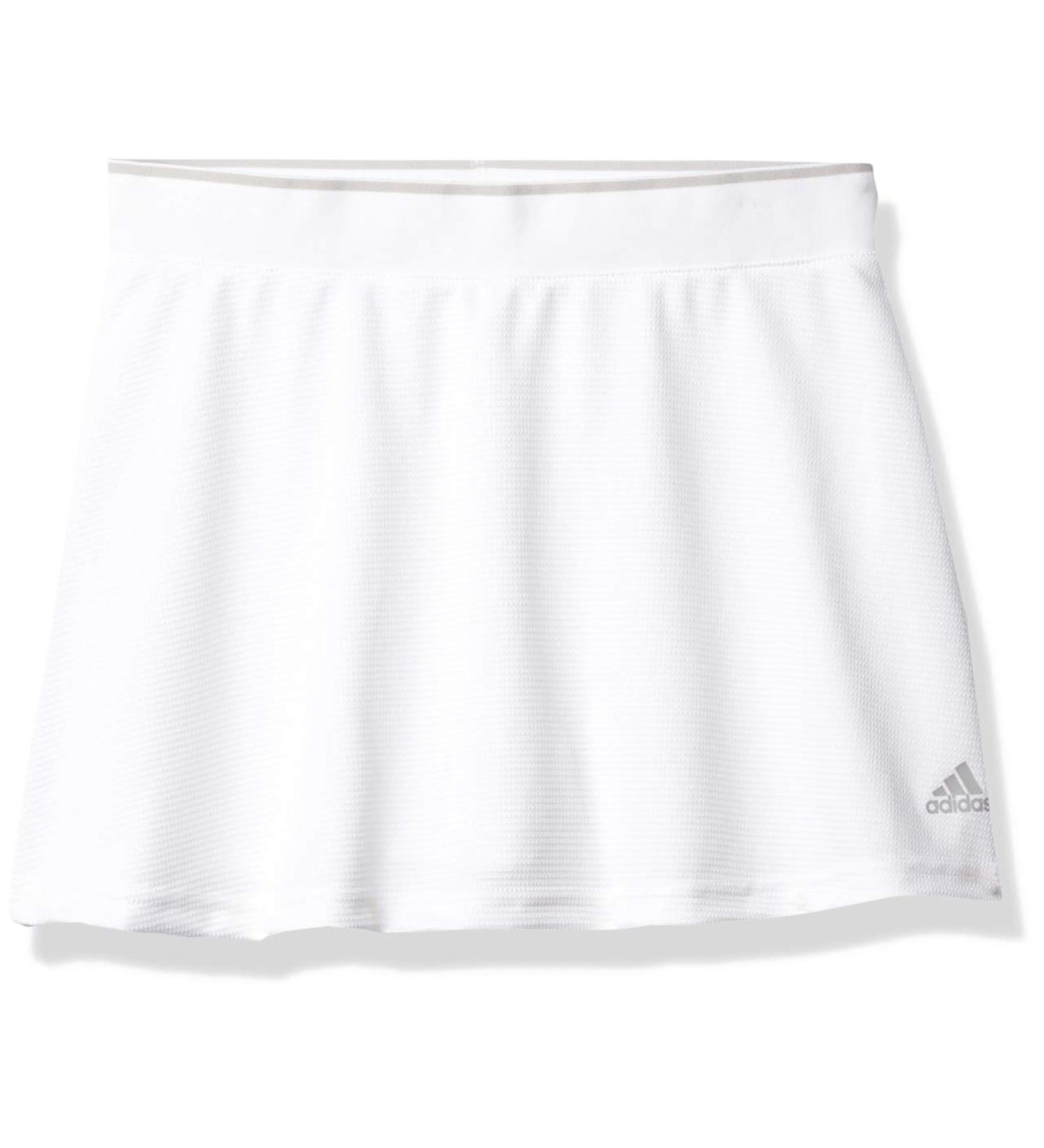 adidas Girl's G Club Skirt - White/Grey - Medium | Official Store - Buy Online on GoSupps.com