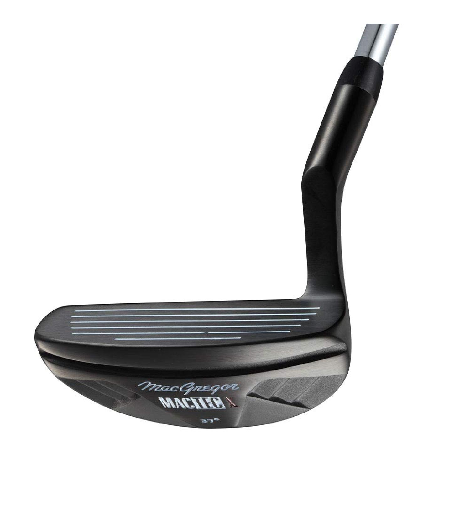 MACGREGOR Golf Unisex MACCHIP105 MACTEC X Chipper Wedge Left Or Right Hand Shaft Steel 37 Degrees Regular Grip Golf Club Right Or Left Hand, Black