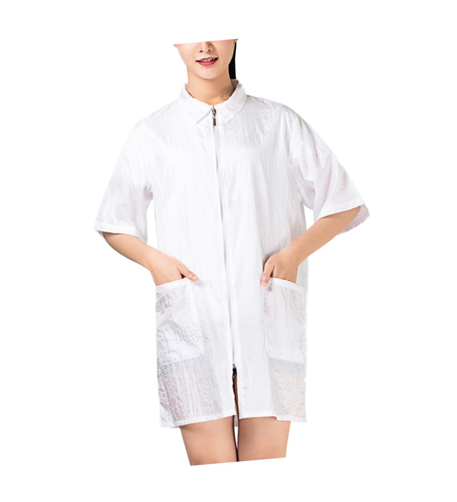TOVINANNA Hairdresser Clothes Hair Dyeing Clothess Hairdresser Uniform Beauty Salon Uniform Technician Overalls 83X63cm - Buy Online on GoSupps.com