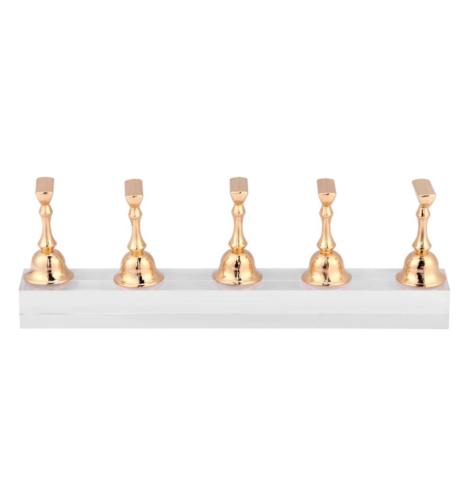 Nail Tips Stand Holders False Nail Display Stand Holder Set Nail Art Practice Holder Gold Magnetic Nail Showing Shelf - Buy Online on GoSupps.com