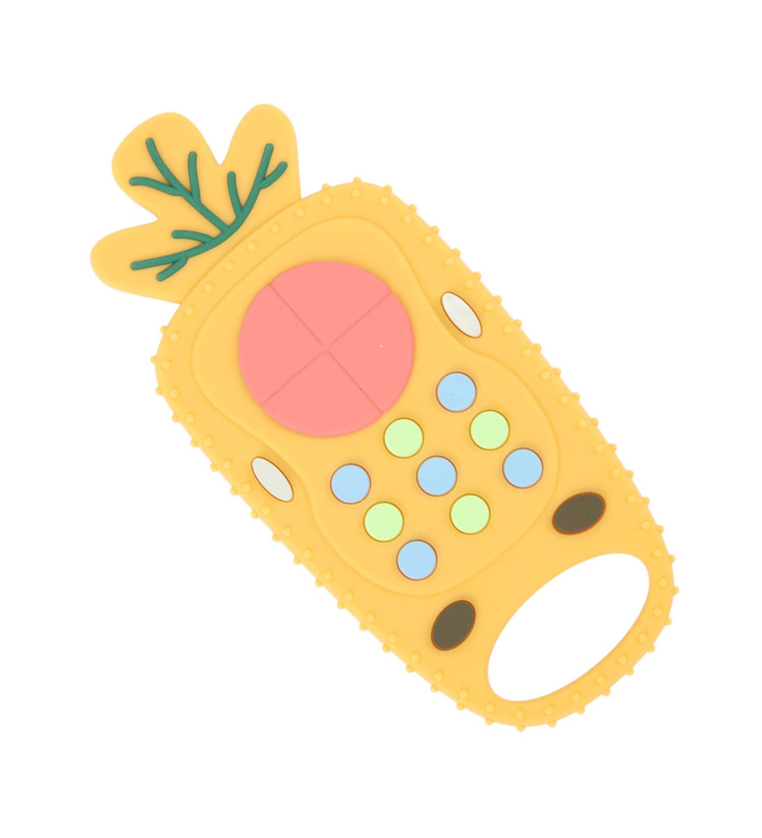 Pineapple Teething Toy - Silicone Remote Control Teether for Boys and Girls - Buy Online on GoSupps.com