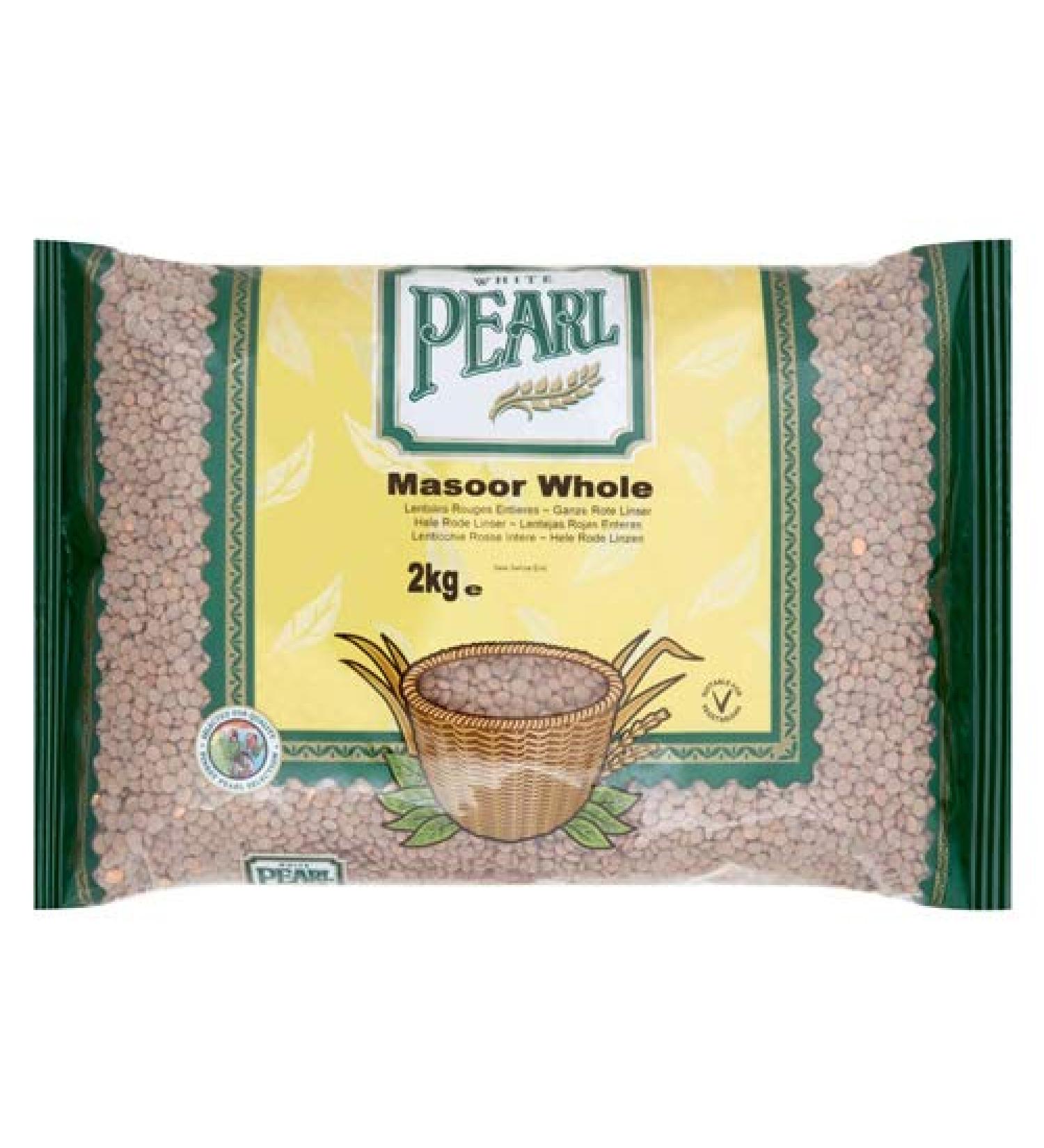 White Pearl Masoor Whole 2 kg
