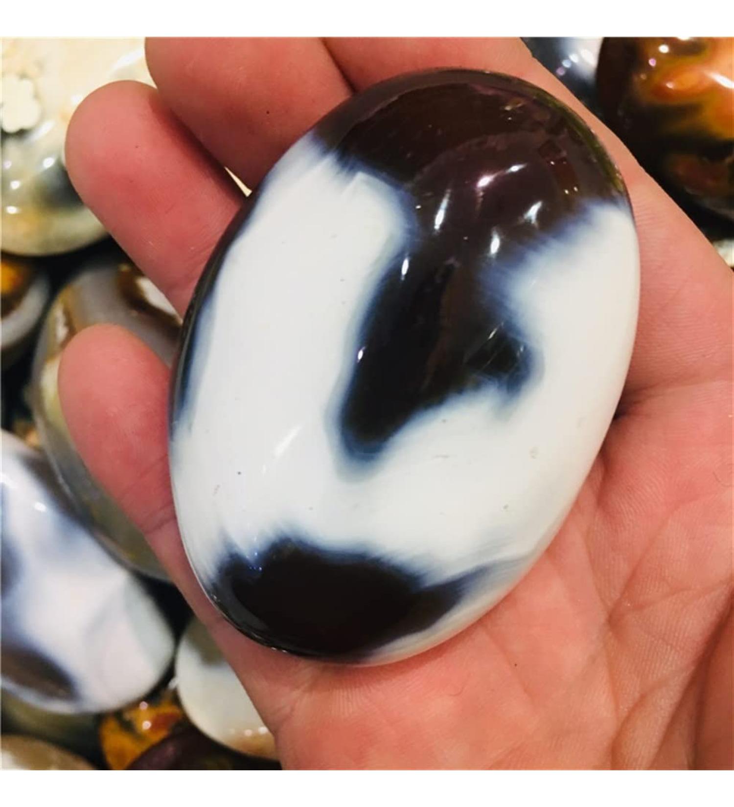 100-120g Natural Crystal Ocean Stone Rolling Palmetto Stone 1pcs Can be Used for Home Office Decoration JIZTGEDM - Buy Online on GoSupps.com