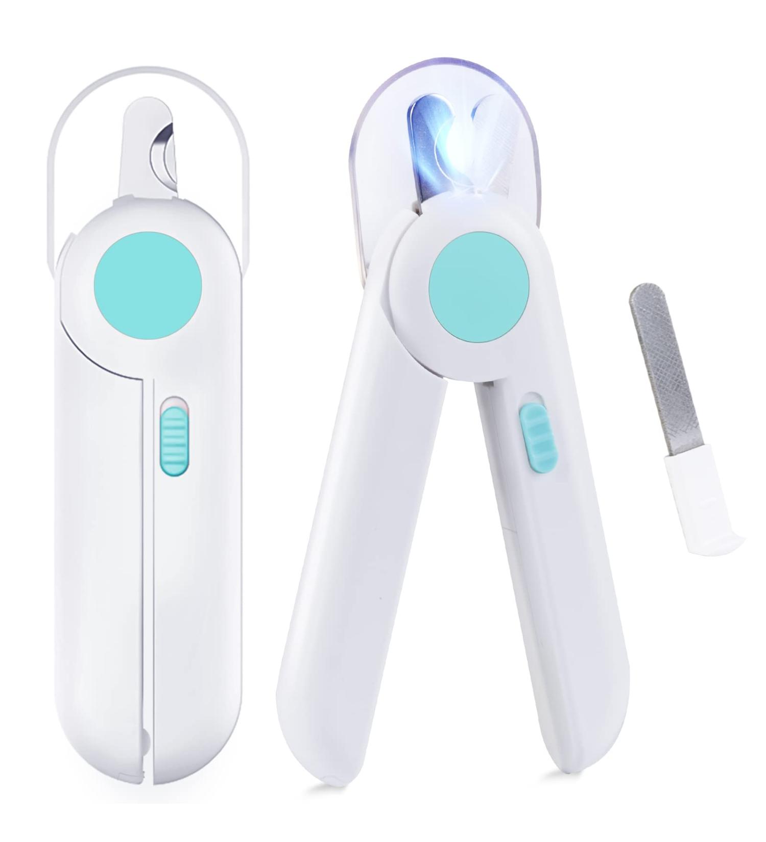 Ninonly Claw Scissors for Dogs & Cats | LED Nail Clippers with Protective Device | Nail Cutter & Files for Medium & Small Pets - Buy Online on GoSupps.com