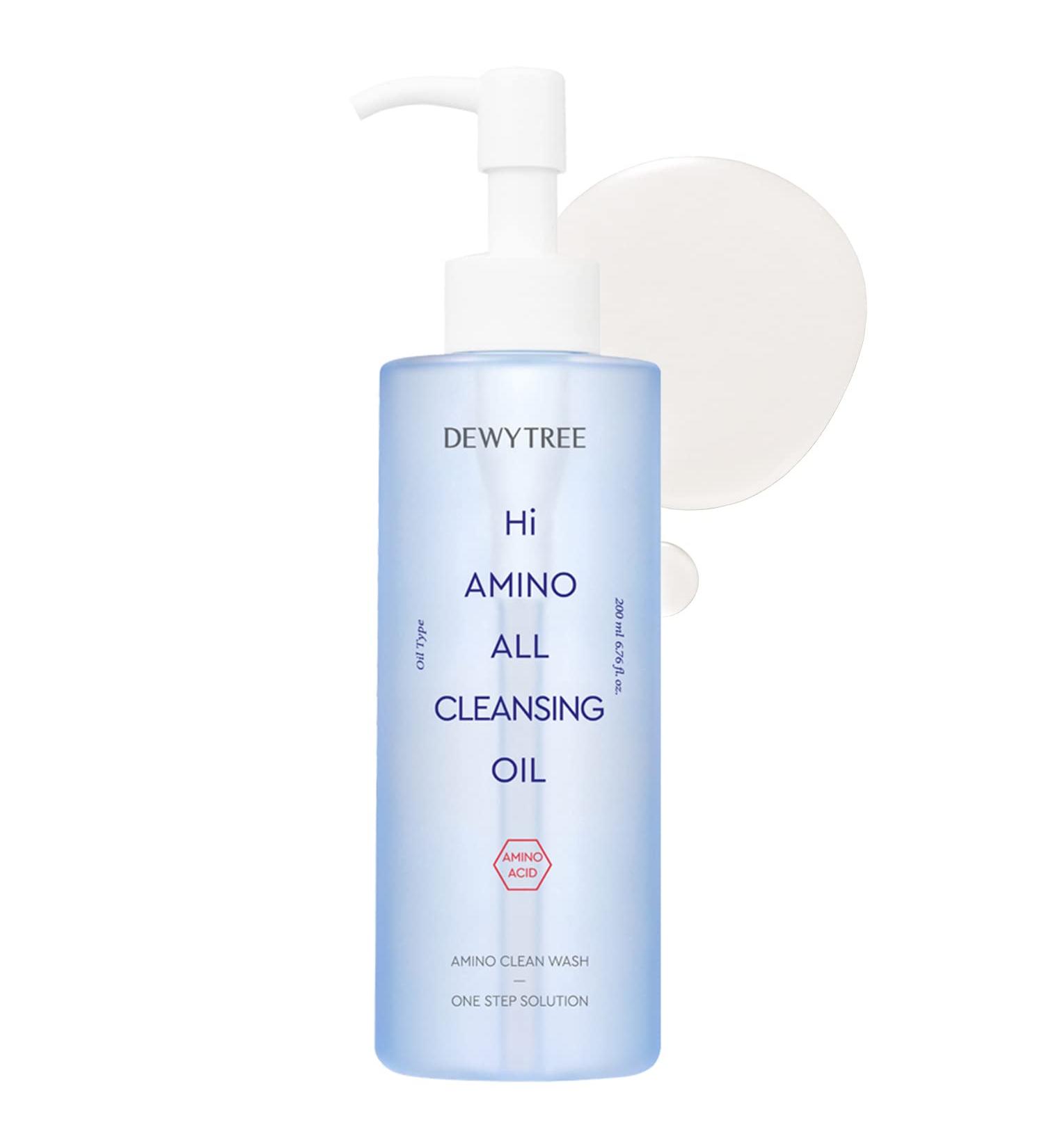 DEWYTREE Hi Amino All Cleansing Oil 6.76 fl. oz.| Korean Skin Care Oil Hydrating Cleanser & Makeup Remover | Deep Cleansing Oil for Face | Cleansing Oil Makeup Remover Facial Care & Skin Cleanser - Buy Online on GoSupps.com
