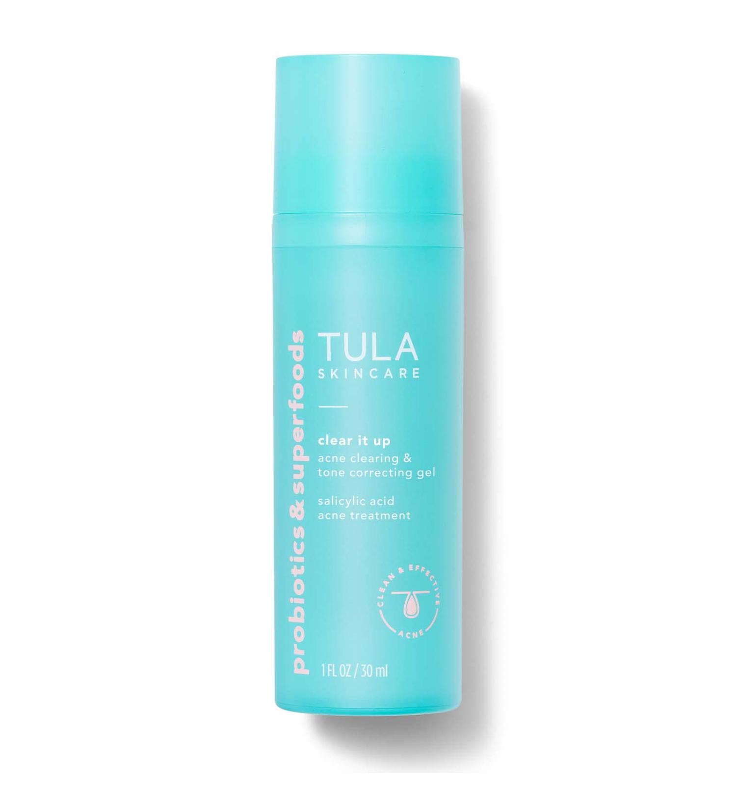 TULA Skin Care Acne Clearing Gel | Salicylic Acid Treatment for Breakouts & Brightening Marks | 1 fl. oz - Buy Online on GoSupps.com