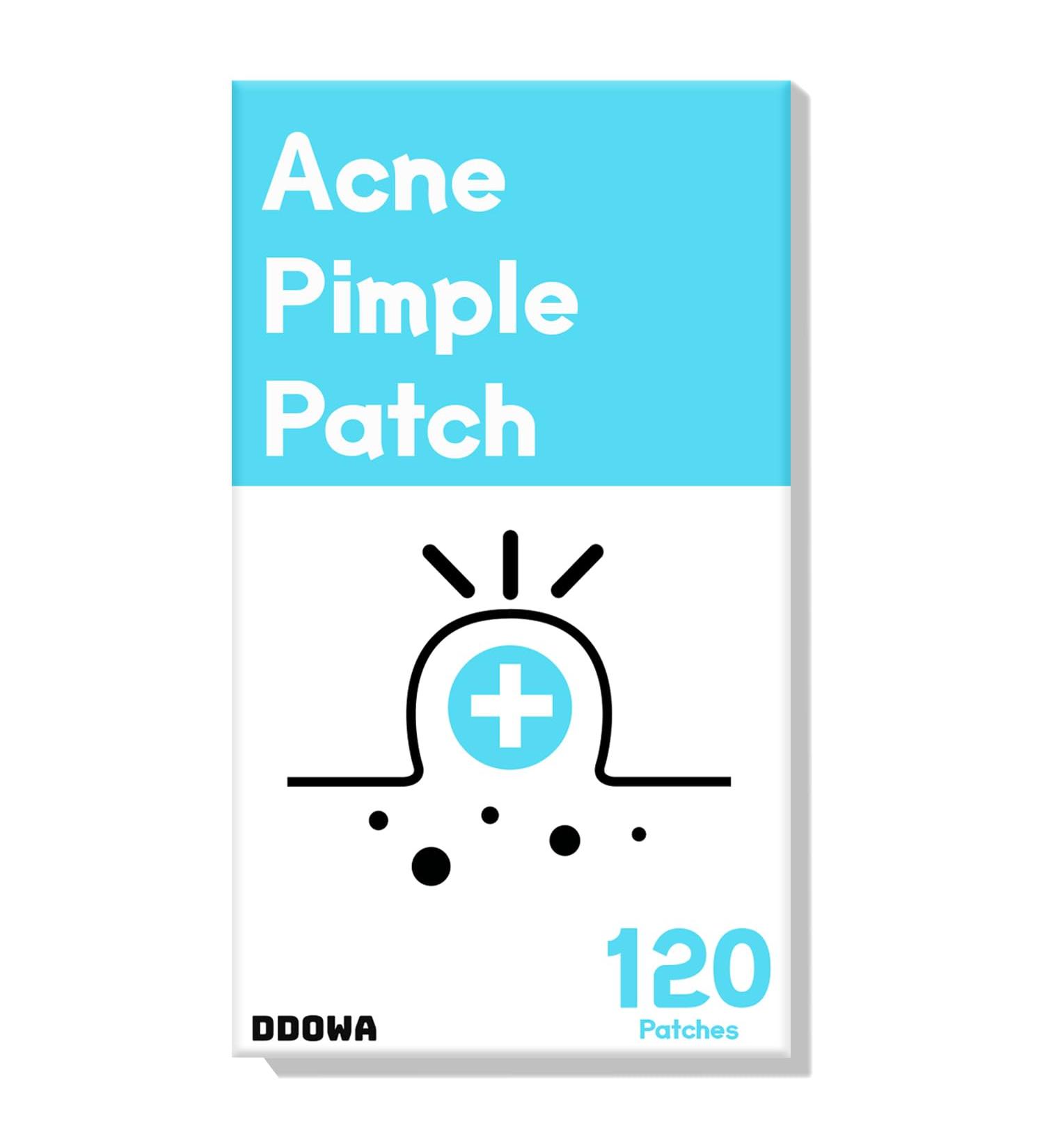 Hydrocolloid Acne Pimple Patch - 120 Fast-Acting Patches for Effective Zit & Blemish Treatment - Size 10mm & 12mm - Cleanse Pores & Heal Acne - Ideal for Face & Forehead - Buy Online on GoSupps.com