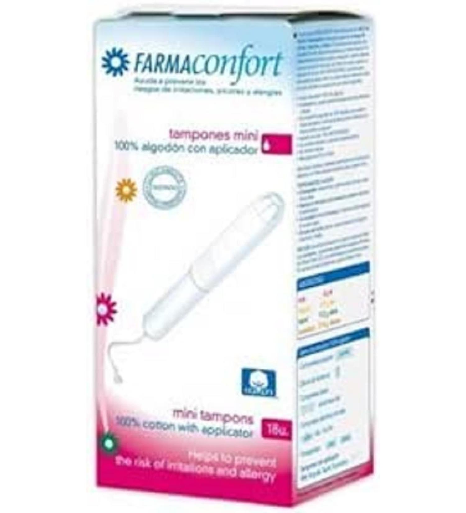 FARMACONFORT Mini Tampons 18 pieces organic cotton