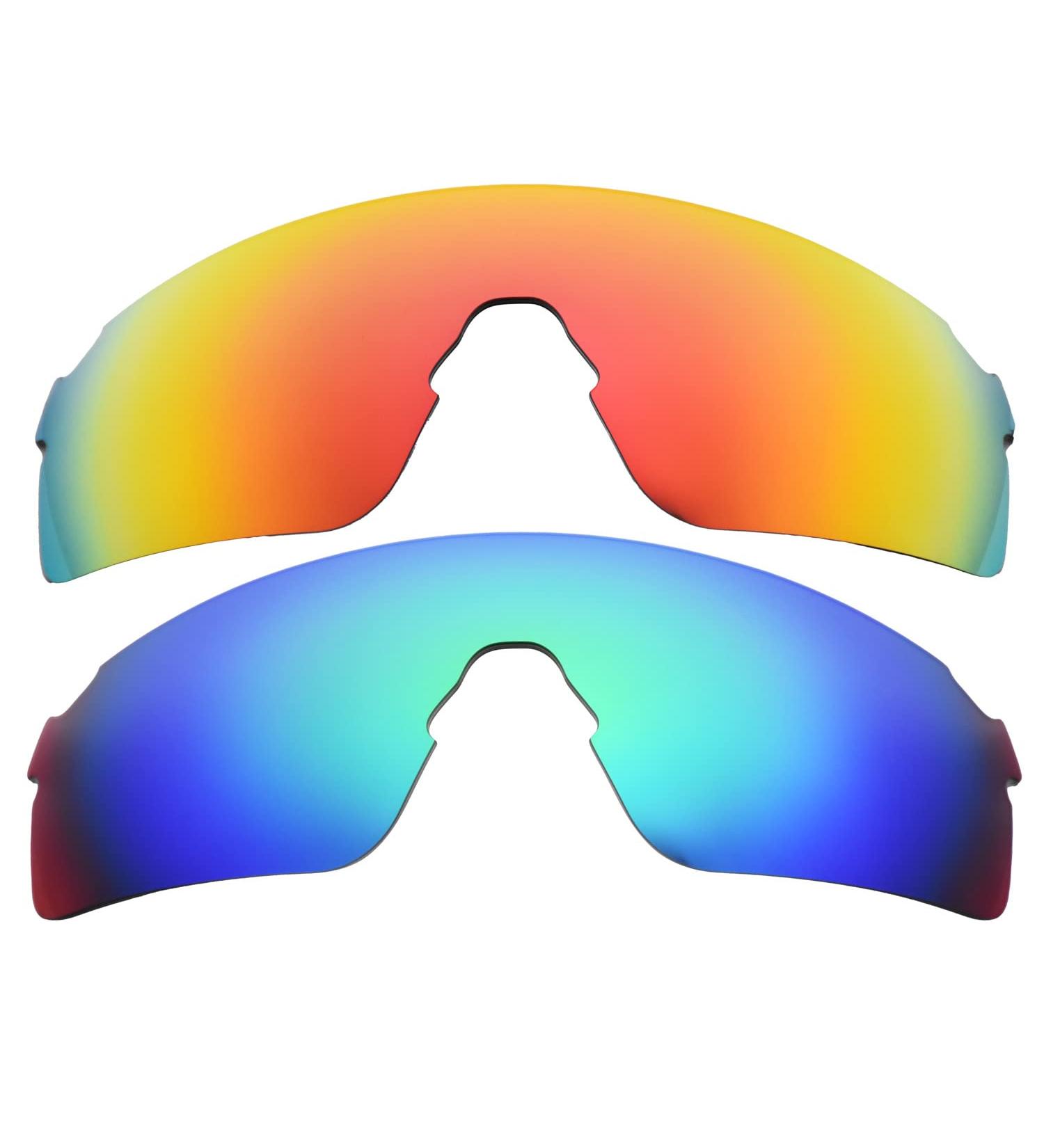 IMYTPFT Compatible Replacement Lenses for Oakley EVZero Blades - Red/Green One Size | International Shipping Available - Buy Online on GoSupps.com