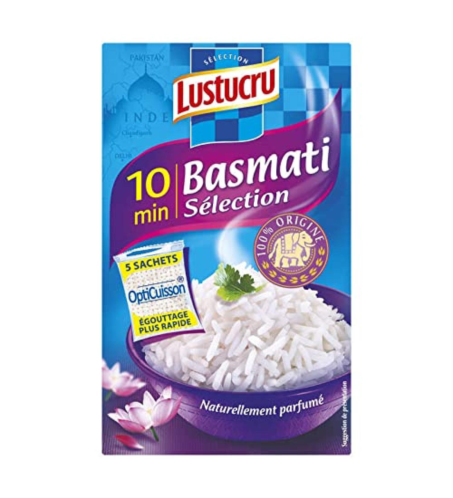 Lustucru Lustucru Basmati Rice 10 Minutes Cooking Bag 900g