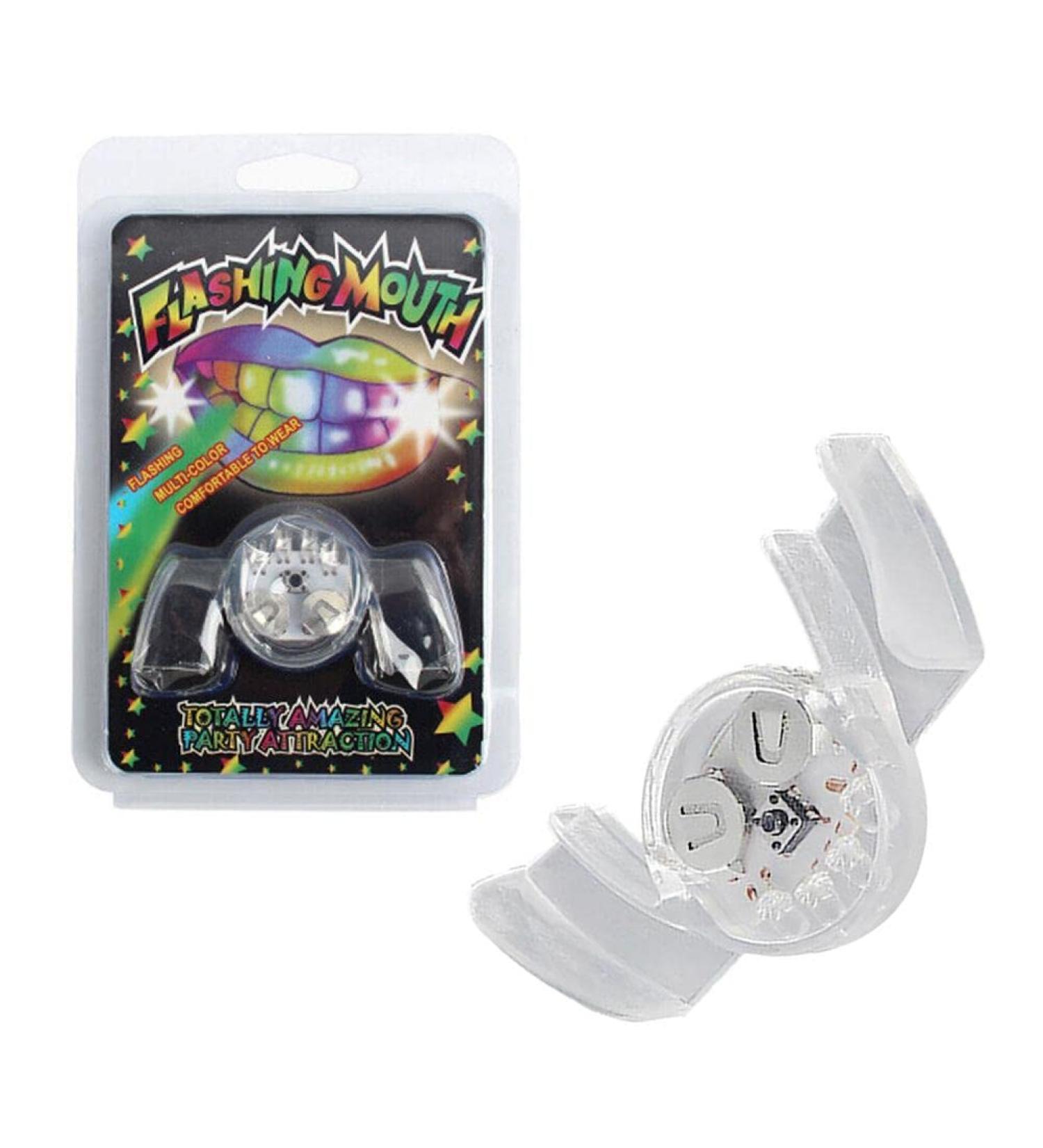 LED Flashing Mouth Teeth Guard Light Up Teeth Glow in The Dark LED Party Light Up Toys Flashing Flash Brace Mouth Guard Piece Glow Party Supplies (01) - Buy Online on GoSupps.com
