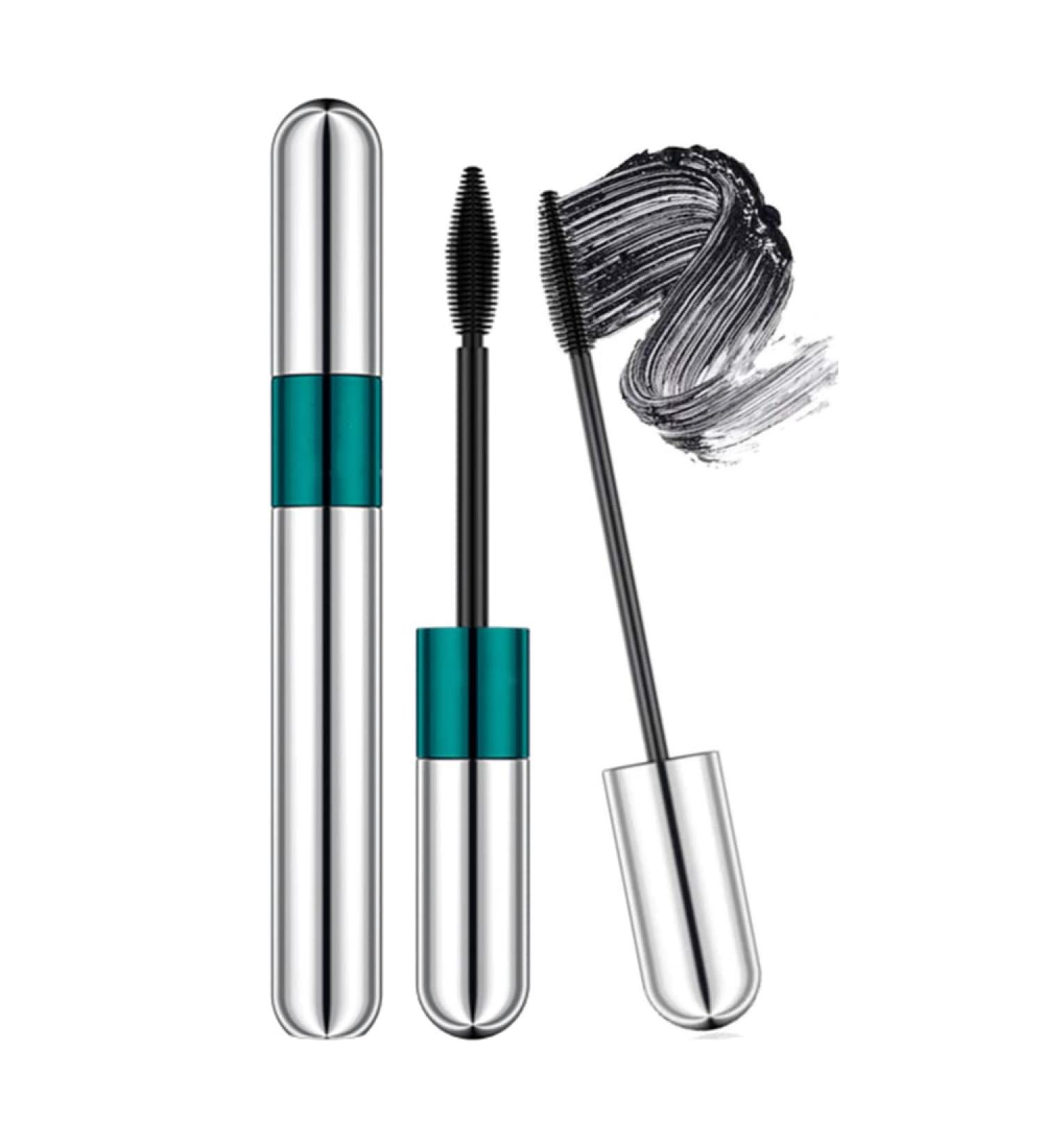 2 in 1 4D Silk Fiber Eyelash Mascara Extra Long Thick & Voluminous Lash Mascara Clump-Free Long Lasting Waterproof & Smudge-Proof Natural Eye Makeup - Buy Online on GoSupps.com