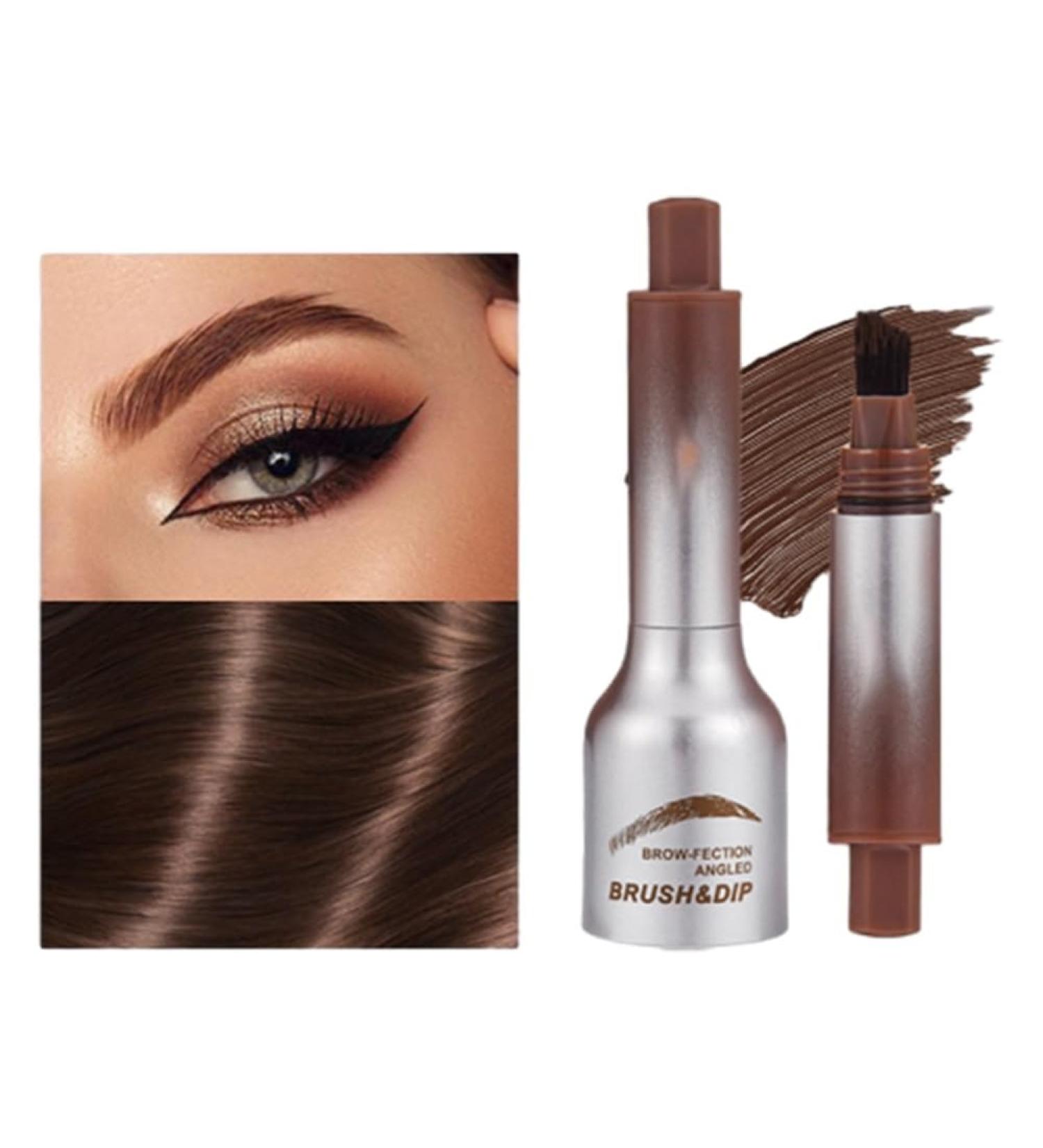Buy Angled Brush & Dip Liquid Eyebrow Gel | Waterproof Smudge-Proof Brow Makeup | Long-Lasting Natural Looking Brows | International Shipping Available - Buy Online on GoSupps.com