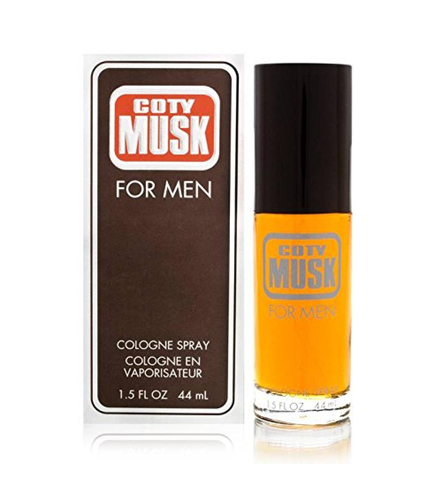 COTY MUSK MEN COTY COLOGNE SPRAY 1.5 OZ (M) Possesses a blend of an oriental mix of citrus, amber and musk, drying down to fragrant woods. It is recommended for evening wear. 1.5 Fl Oz (Pack of 1)