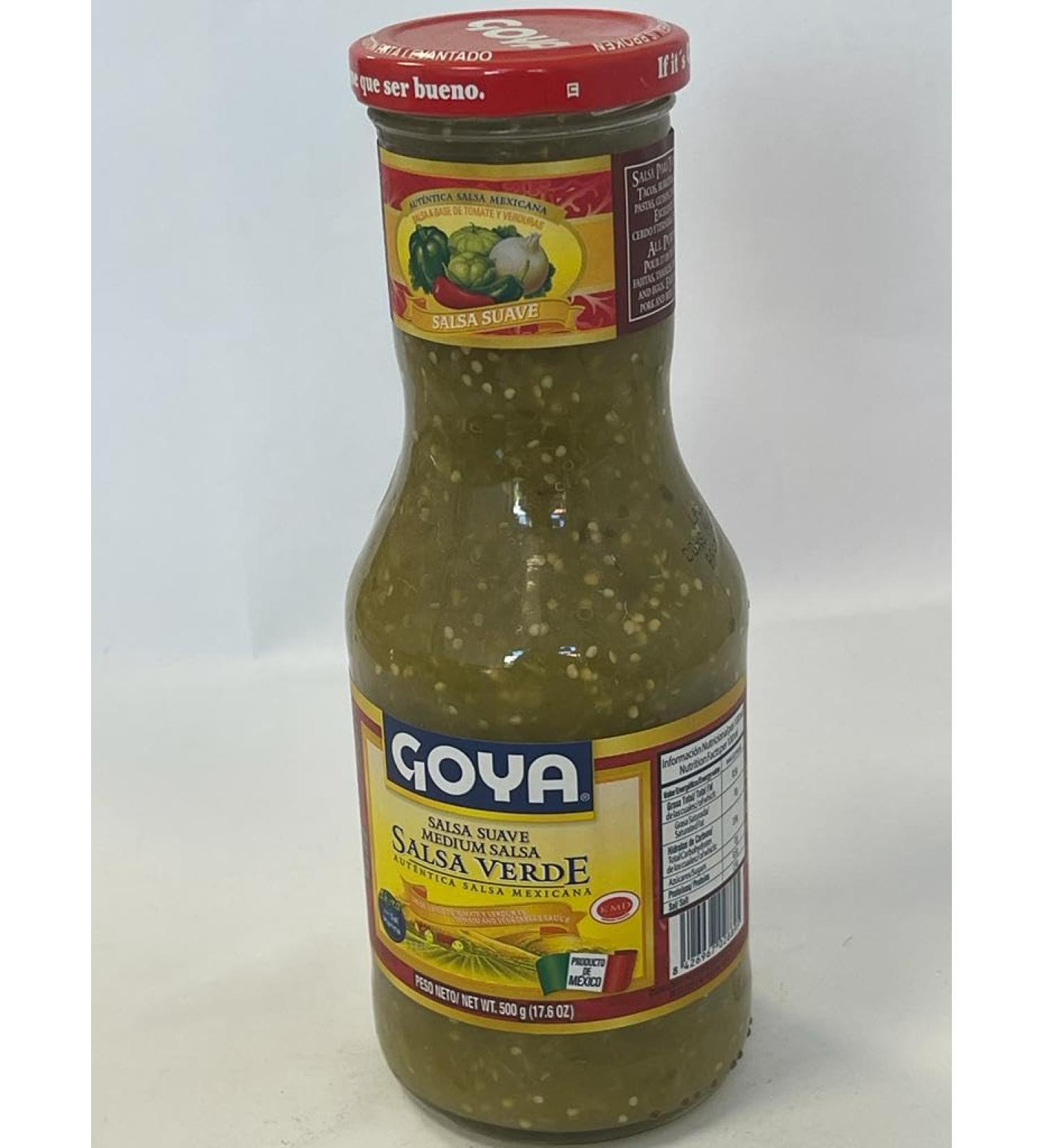  Am rica Goya - Salsa Verde - Authentic Smooth Mexican Salsa - 475 ml - Buy Online on GoSupps.com