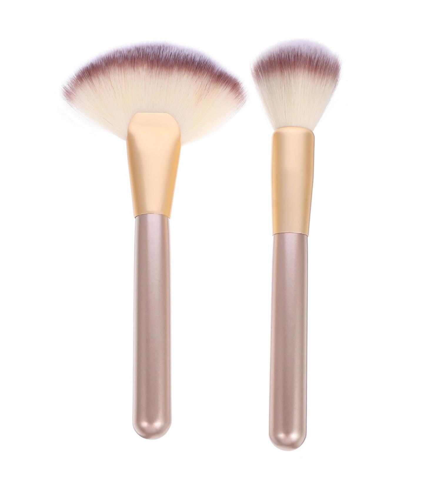 Beaupretty 4 Sets Makeup Brush Make up Fan Face Tools Makeup Blush Highlighter Applicator Highlighter Makeup Brush Makeup Tools The Face Setting Powder Woman Wooden Handle - Buy Online on GoSupps.com