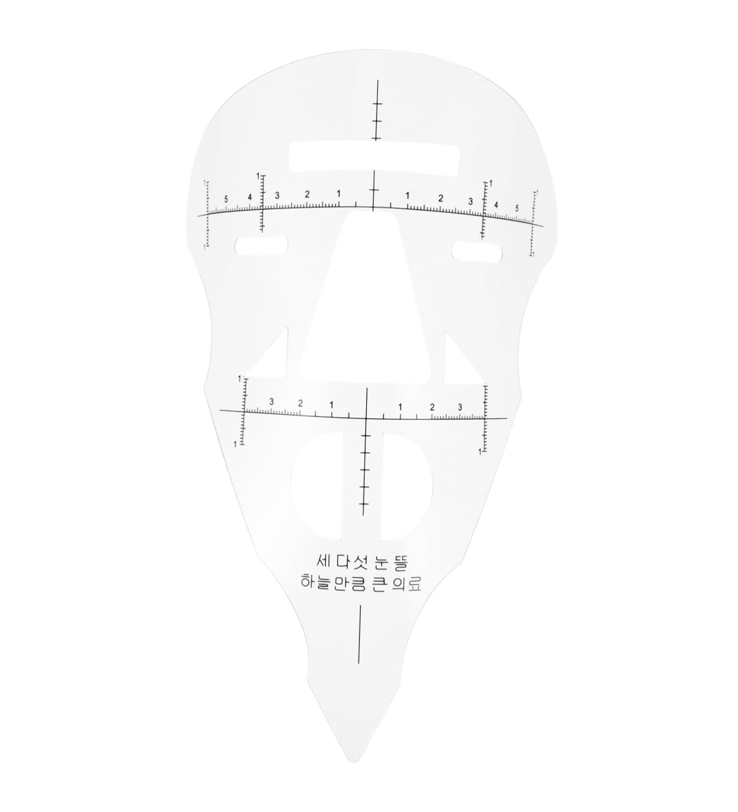 Beavorty Eyebrow Template 1pc Microblading Eyebrow Ruler Makeup Ruler Makeup Tools Manicure Tools Measure Tool Make up - Buy Online on GoSupps.com