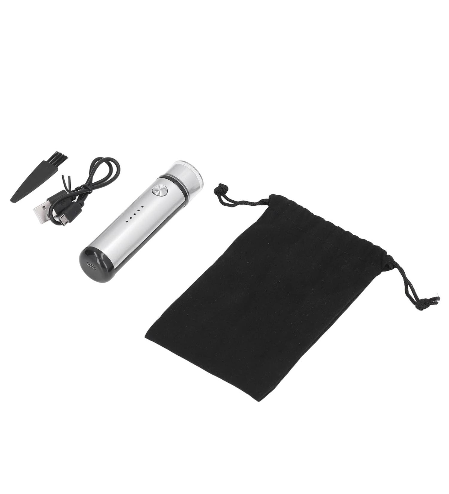 Mini USB Shaver Hypoallergenic Electric Shaver for Men (Silver) - Buy Online on GoSupps.com