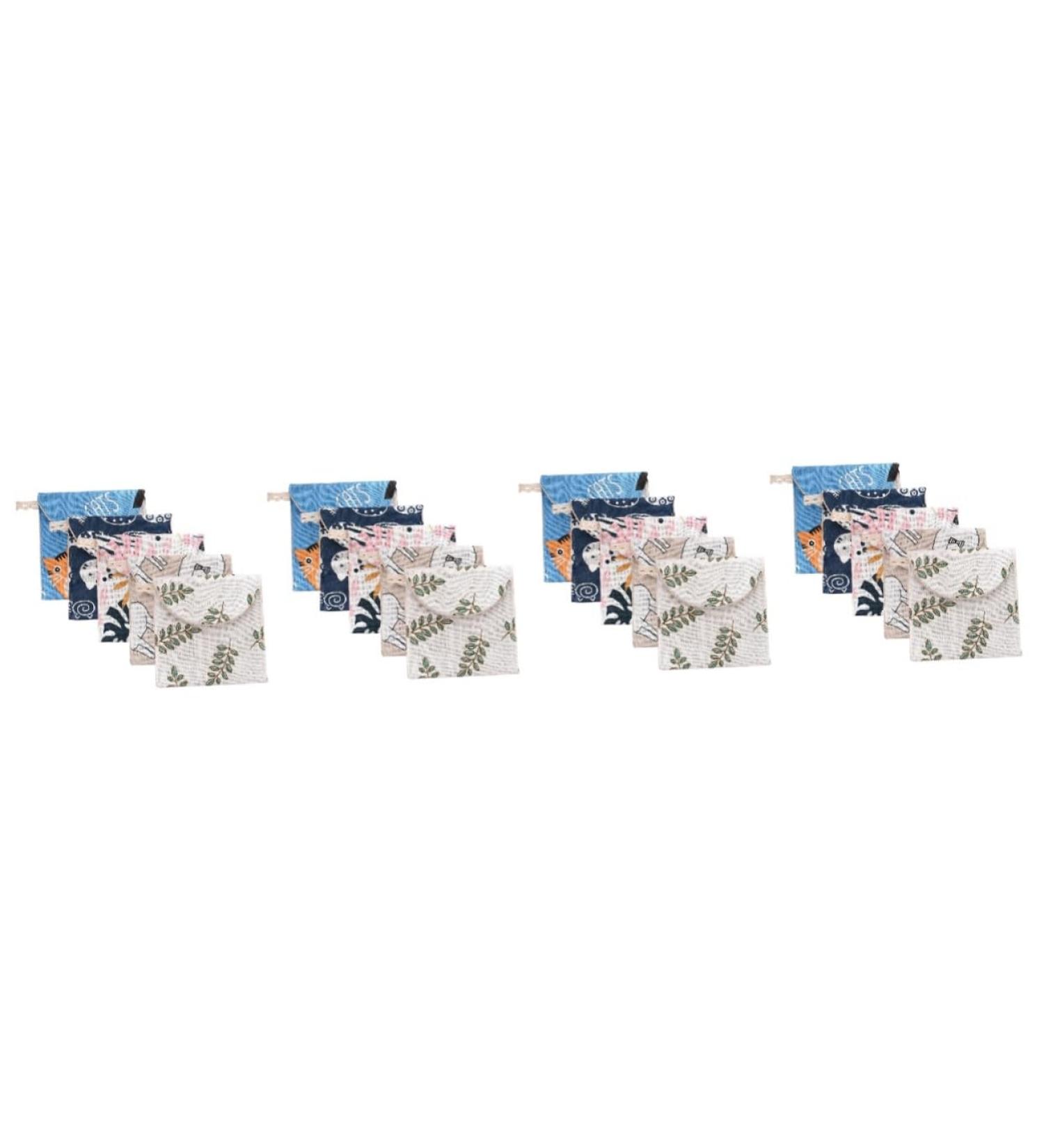 Buy Lurrose 20 pc Storage Bags for Women's Bandages | Knitted Money Bags for Menstrual Pads & Cash | International Shipping Available - Buy Online on GoSupps.com
