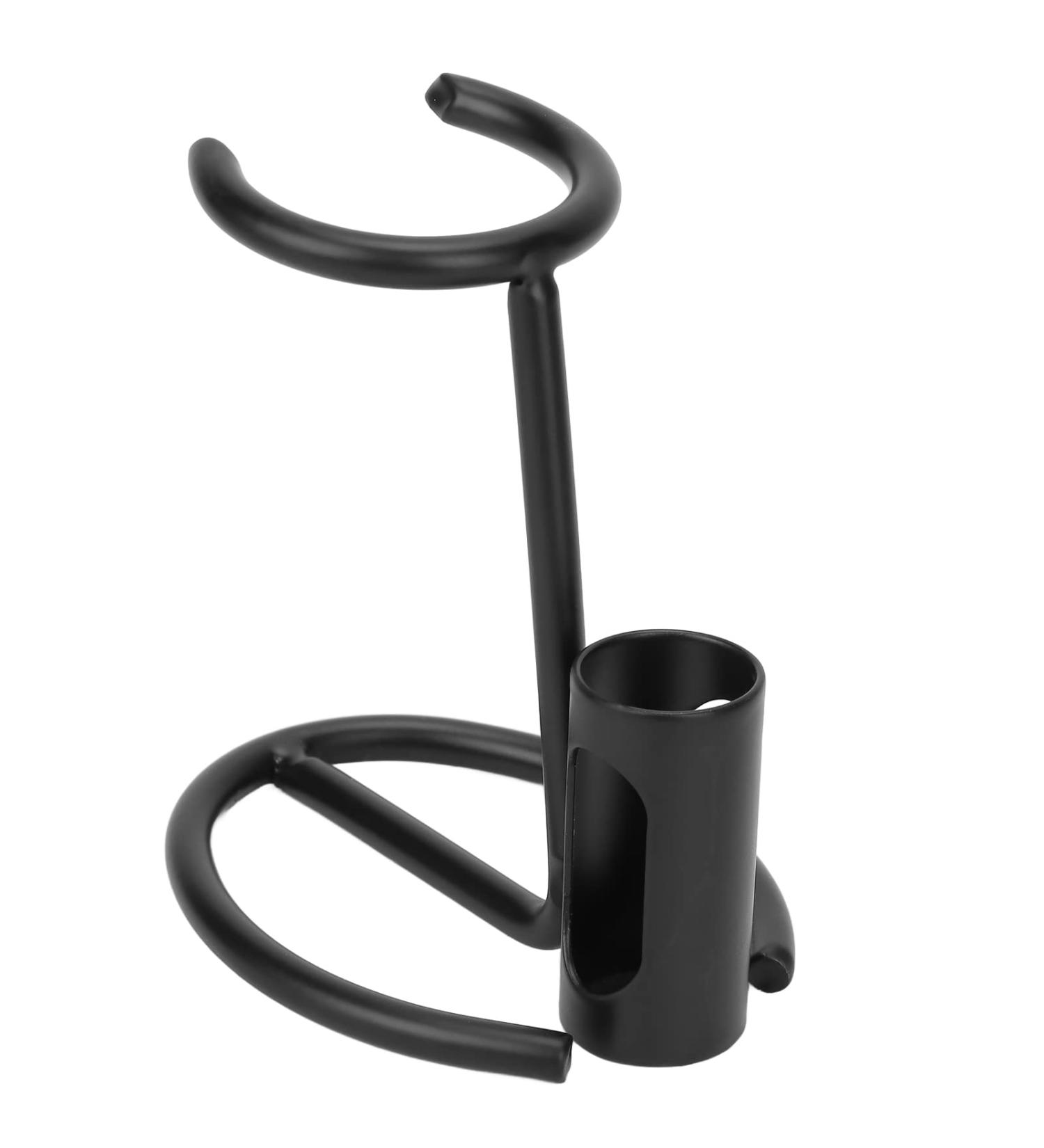 Buy Modern Matte Black Shaving Holder | Universal Brush Stand for Quick Drying & Non-Slip | Practical Metal Shaver Hanger - Buy Online on GoSupps.com