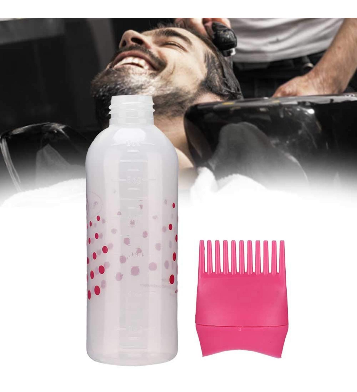 Root Comb Applicator Bottle 170ml Hair Coloring Bottle for Barbershops Squeeze Bottle Hair Salons Hairdressing Tool(Rose red) - Buy Online on GoSupps.com