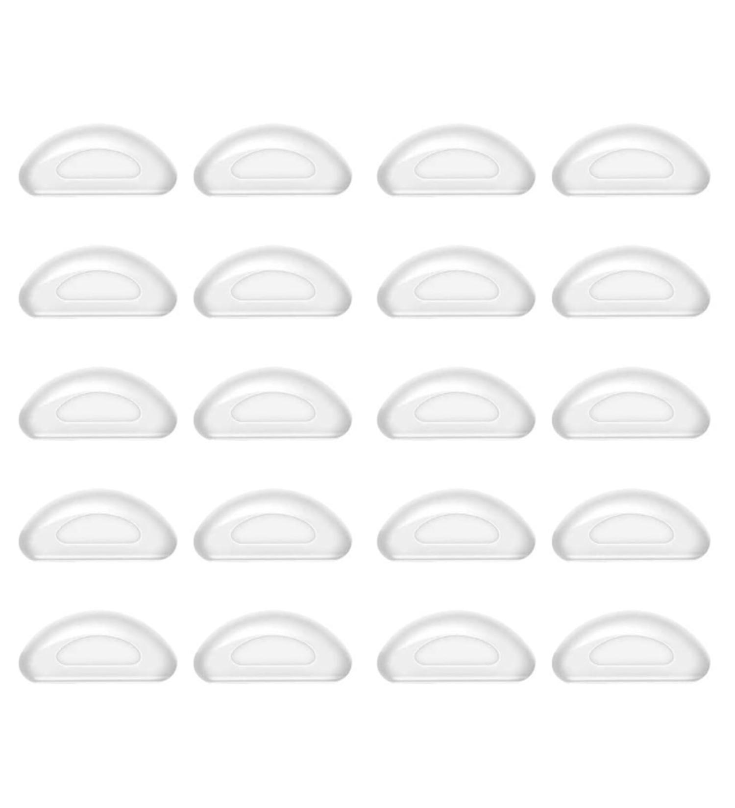 Beejune 10 Pairs Silicone Self-Adhesive Nose Pads for Glasses & Sunglasses Transparent Glasses Pads for Comfort & Style - Buy Online on GoSupps.com