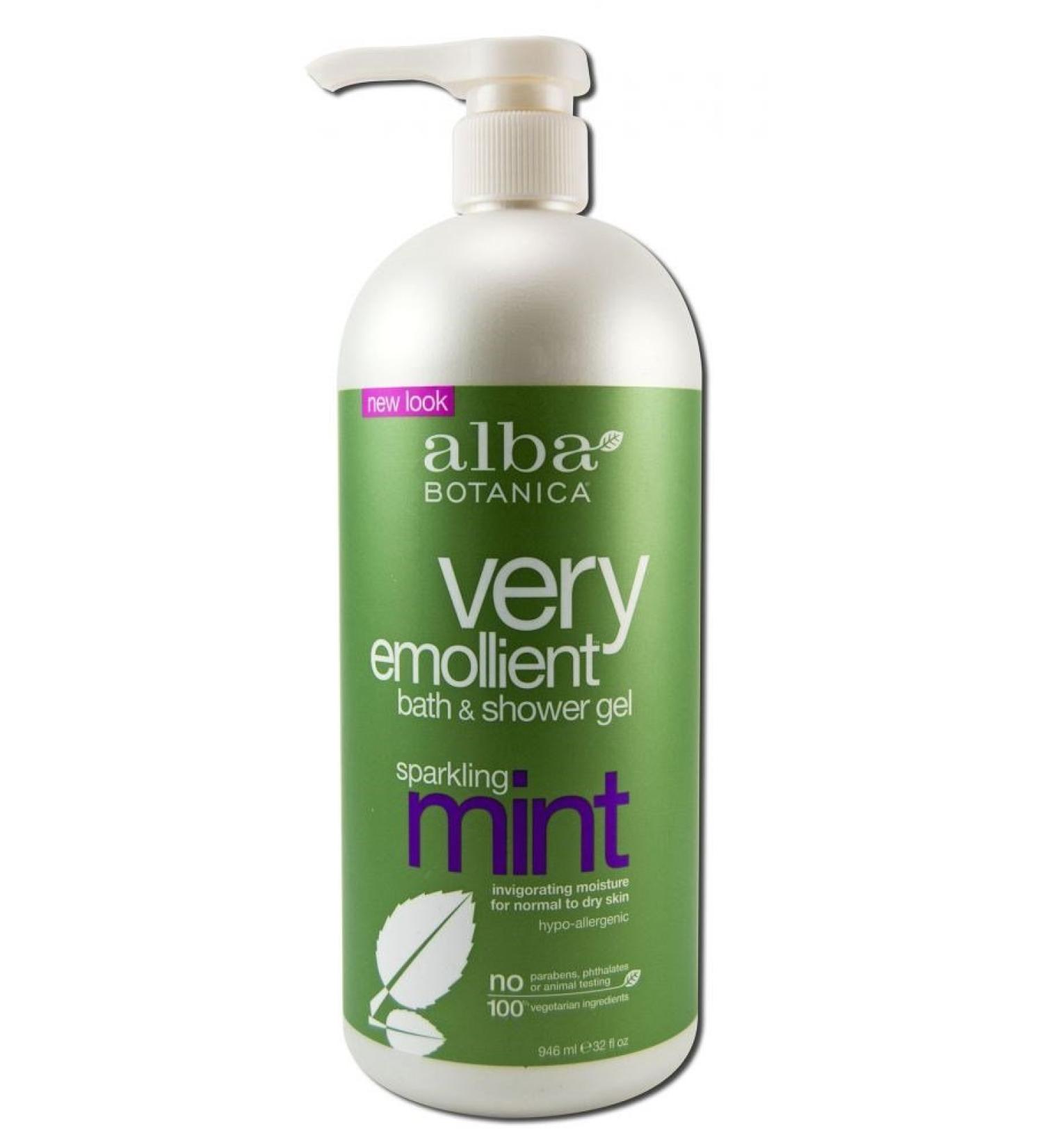 Alba Sparkling Mint Body Bath and Shower Gel 32 Ounce - 3 per case.