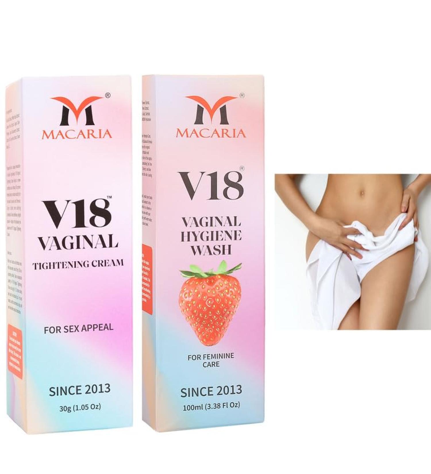 MACARIA V18 Virgin Vaginal Tightening Cream Gel & V Part Wash Enhance Intimacy & Confidence Shop Now - Buy Online on GoSupps.com