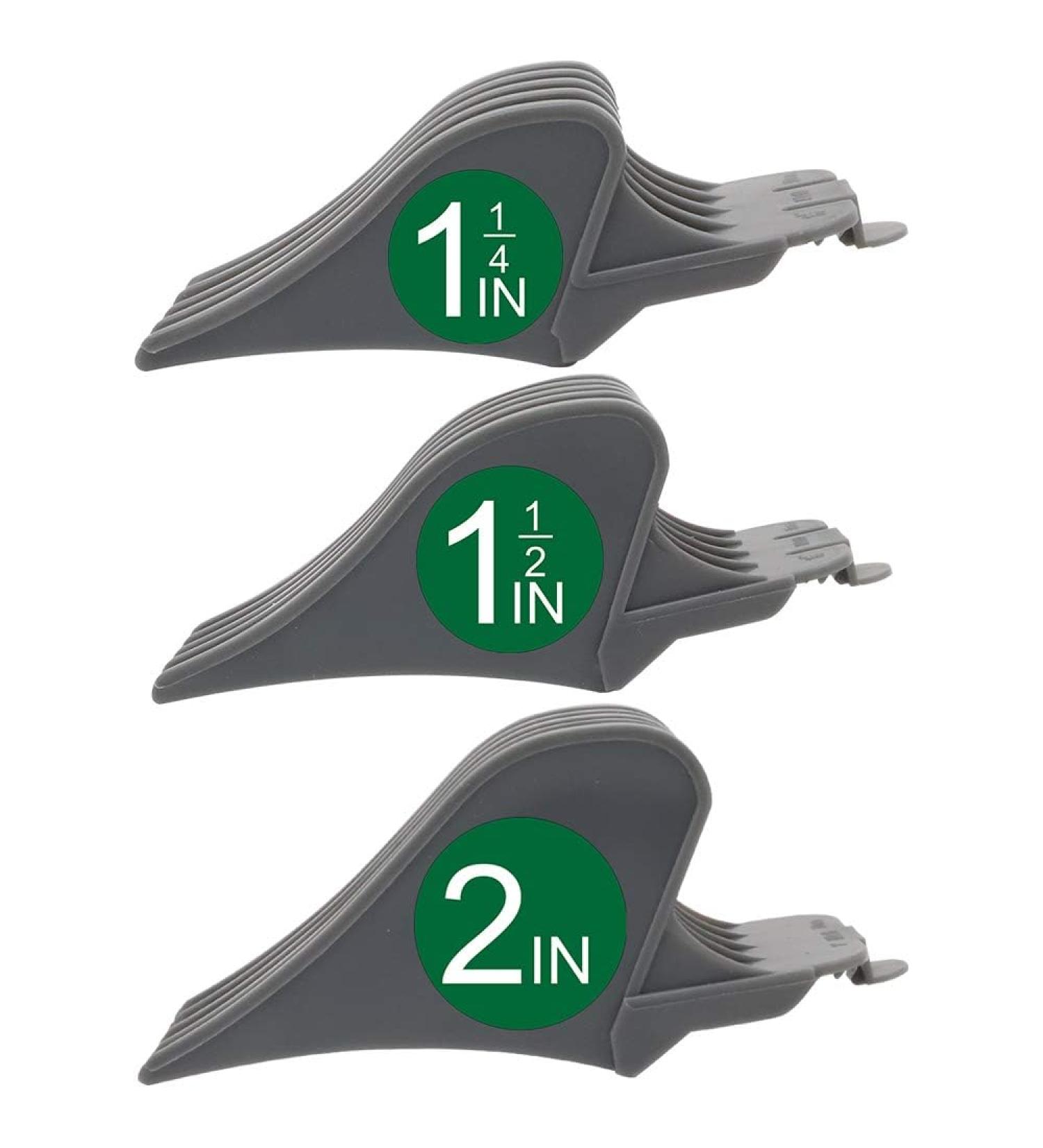 Jumbo Combs Size 10 12 16 (1.25 1.5 2 in) Hair Clipper Guard Guide Set Fits Wahl