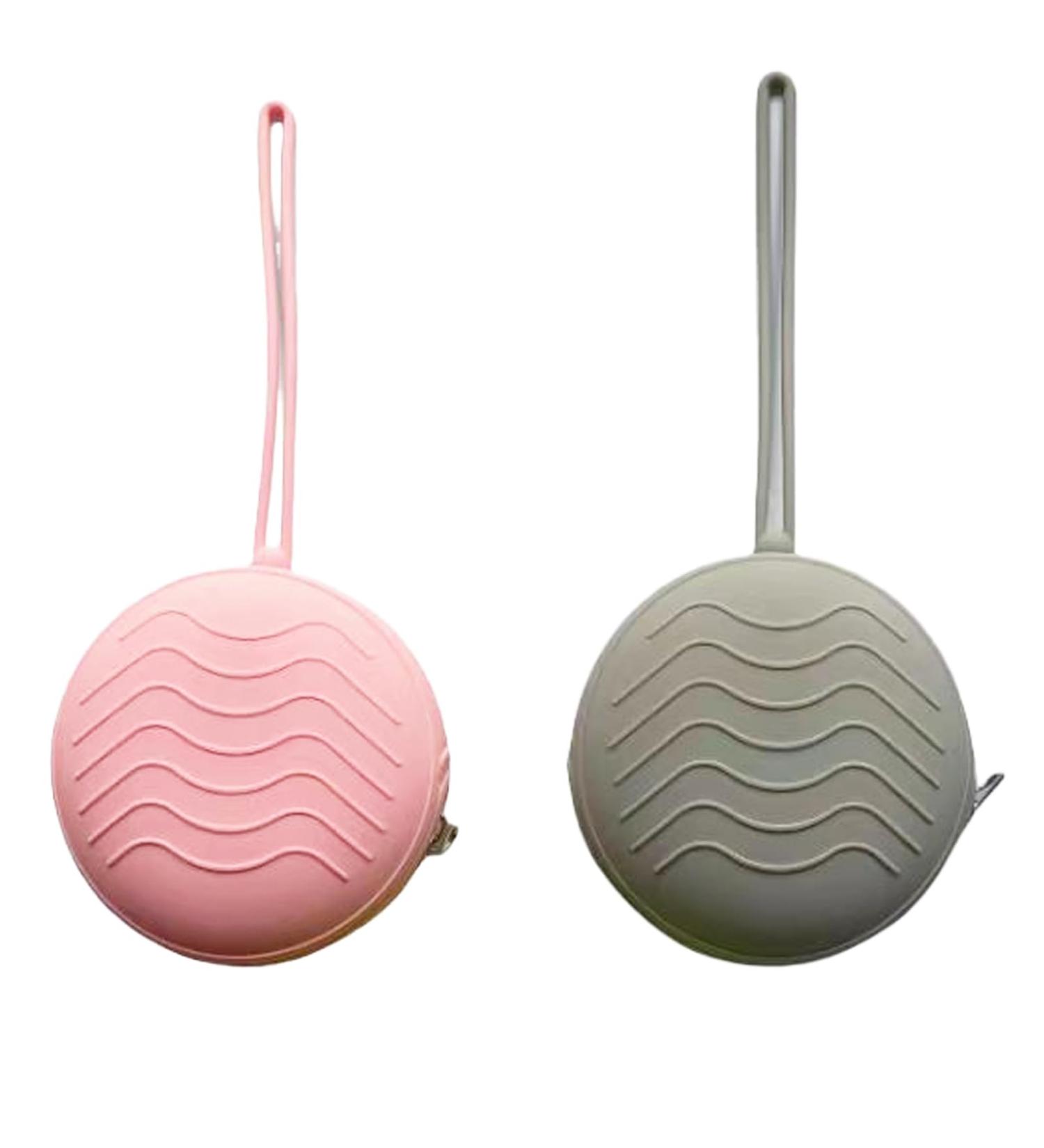 Buy Bustlwor Silicone Pacifier Box - 2 Piece Dustproof Storage Case for Pacifiers Coins & More | Pink & Gray - International Shipping Available - Buy Online on GoSupps.com