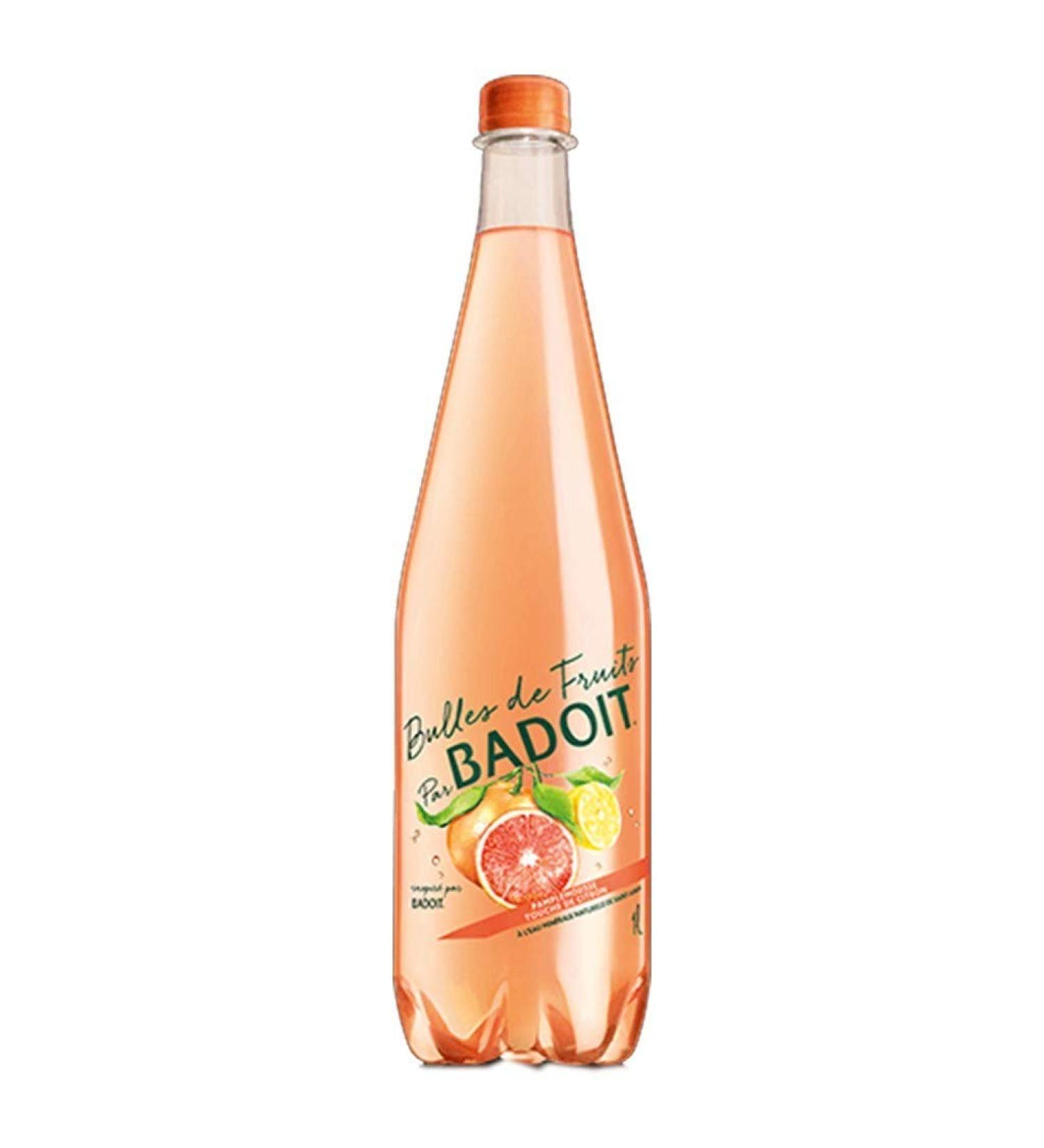 Badoit Badoit Fruit Bubbles Grapefruit Touch of Lemon 1L (pack of 6)